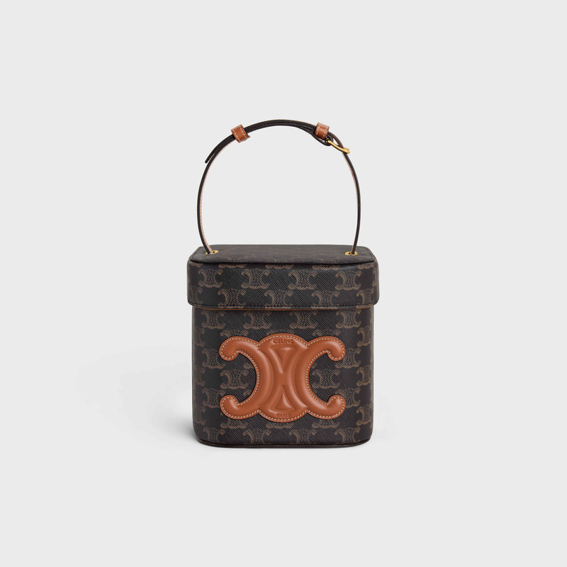 medium box cuir triomphe in TRIOMPHE CANVAS and CALFSKIN 1