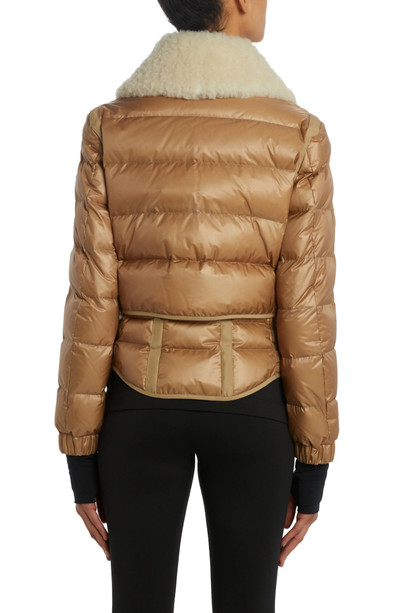 Moncler Grenoble Chaviere Quilted Down Jacket with Genuine Shearling Trim outlook