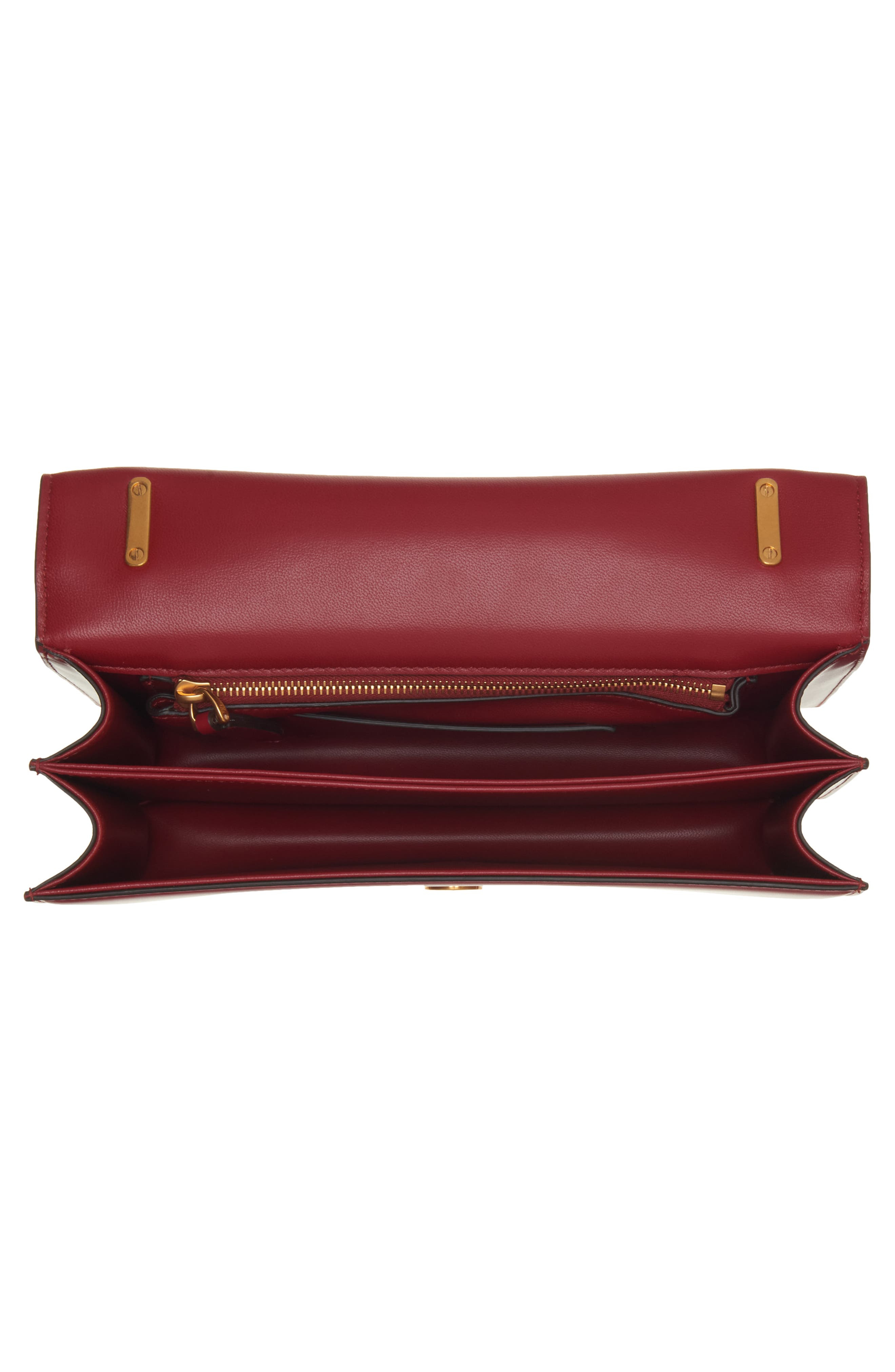 Valentino Garavani Vain VLOGO Leather Shoulder Bag in Rosso V at Nordstrom - 4