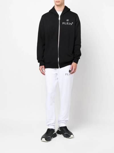 PHILIPP PLEIN logo-print zip-up hoodie outlook