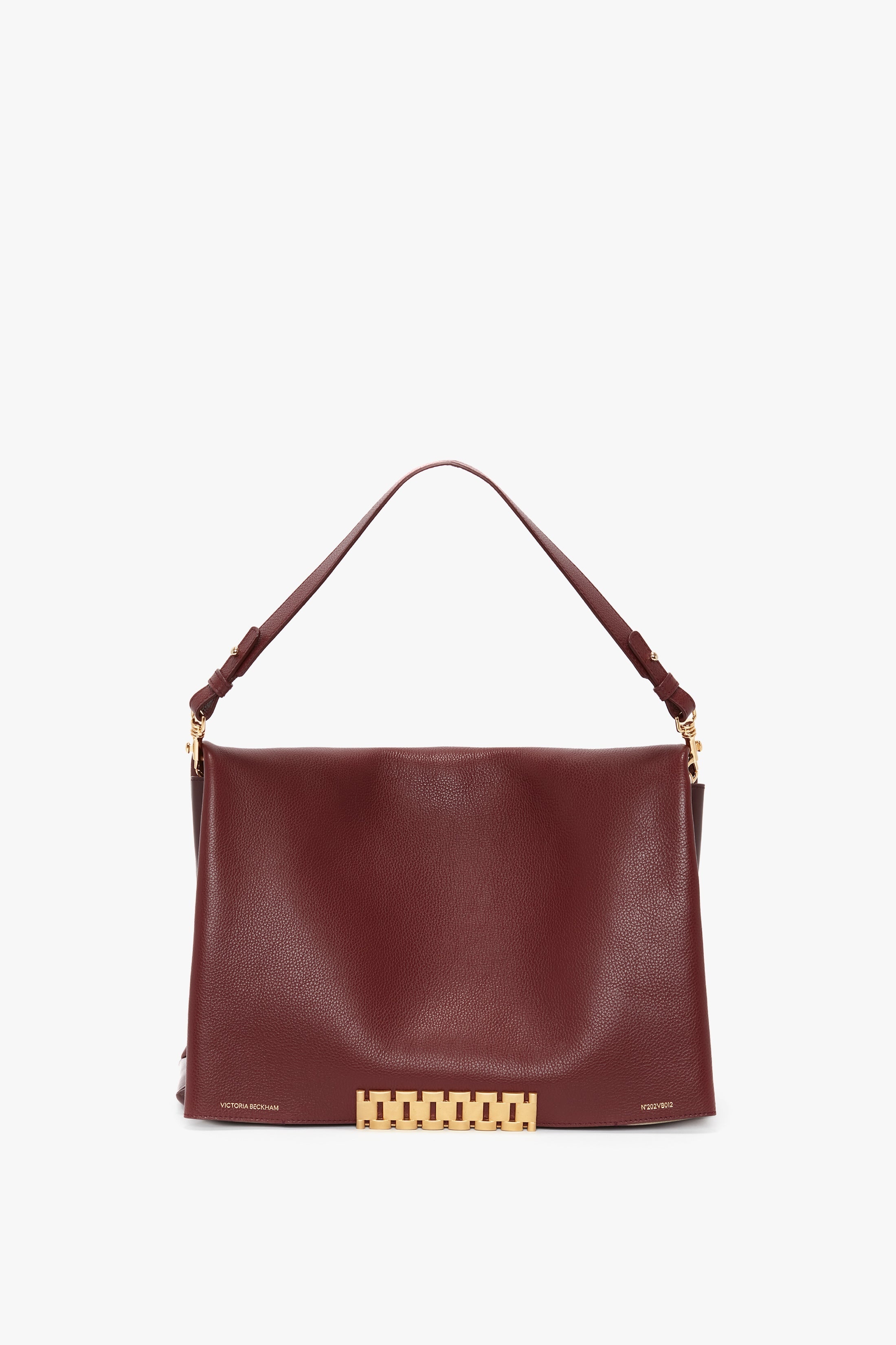 Jumbo Chain Pouch In Bordeaux - 1