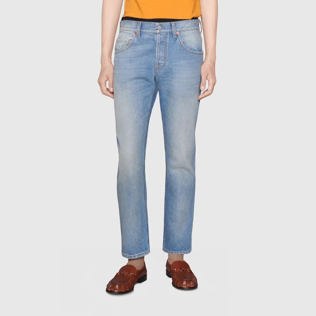 Tapered eco bleached denim pant - 3