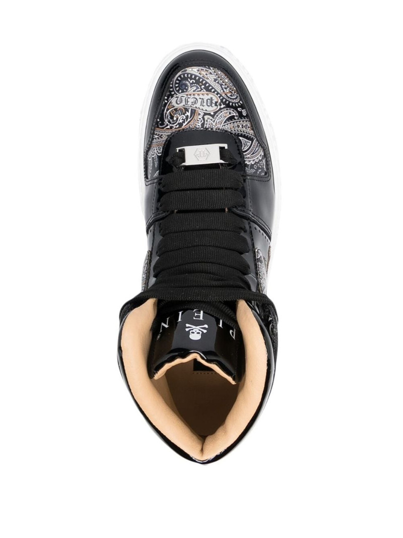 Paisley high-top sneakers 4