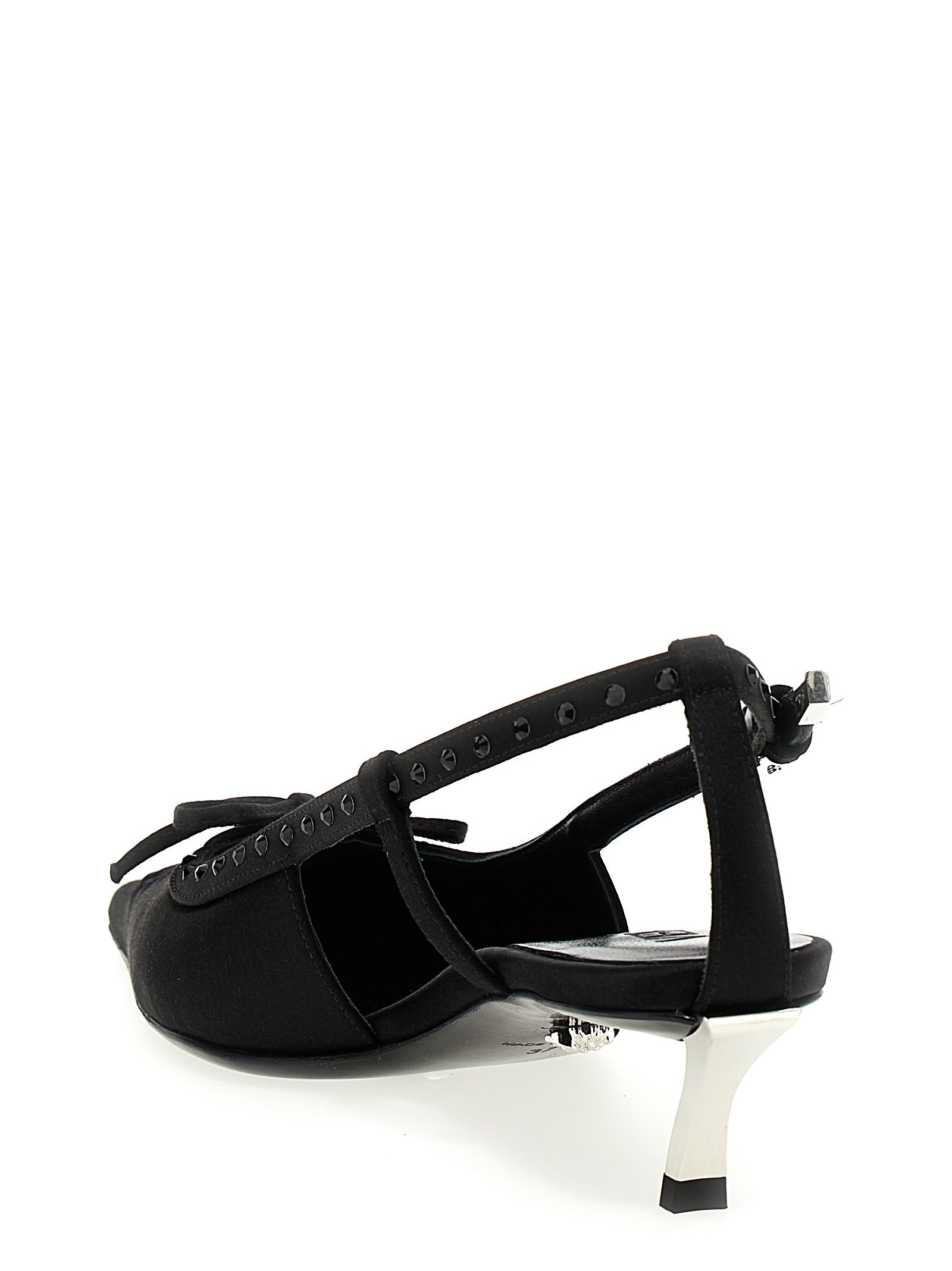 VERSACE Versace Satin Rhinestone Slingback | balardi