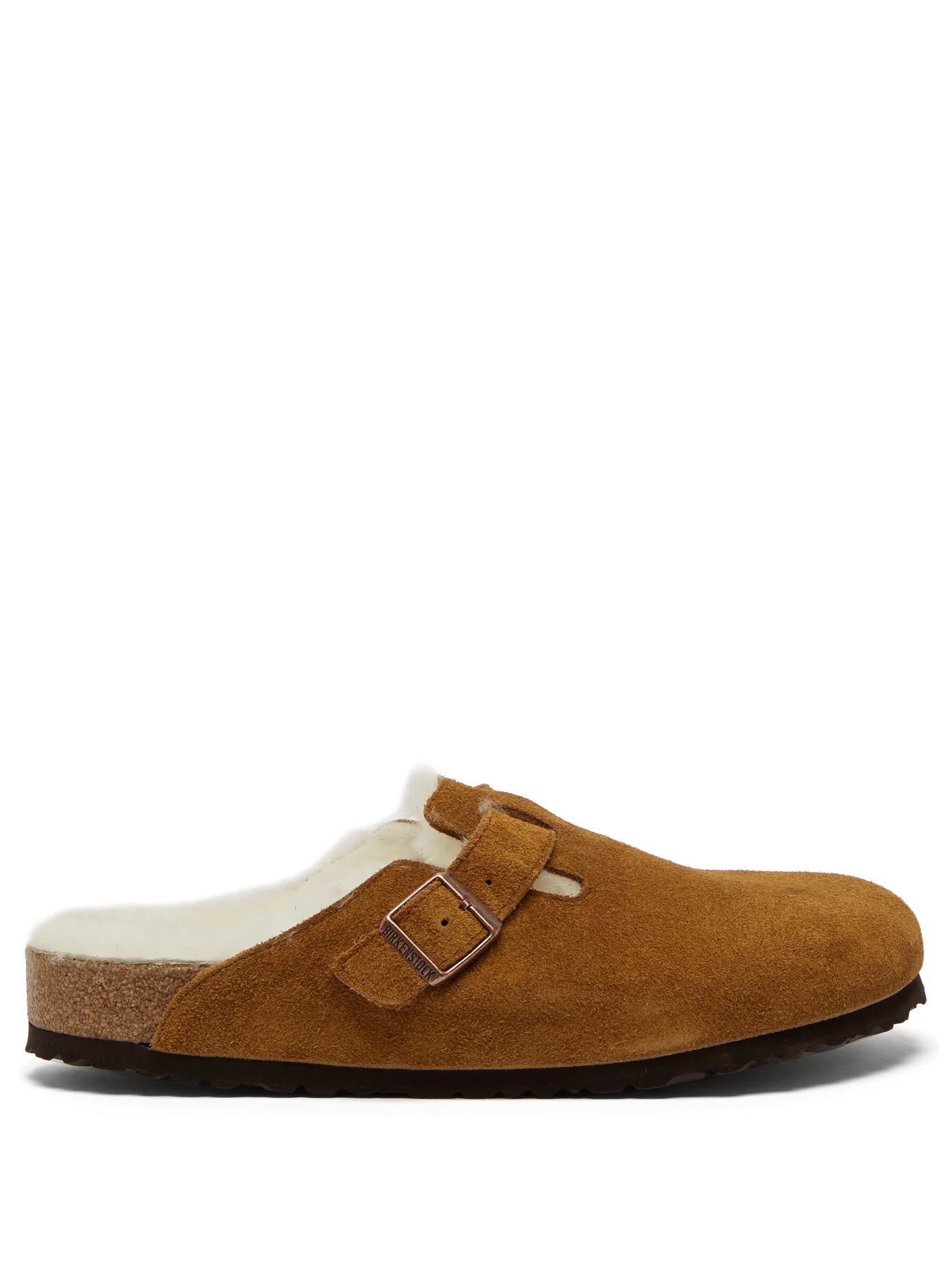 Boston shearling-lined suede clogs - 1