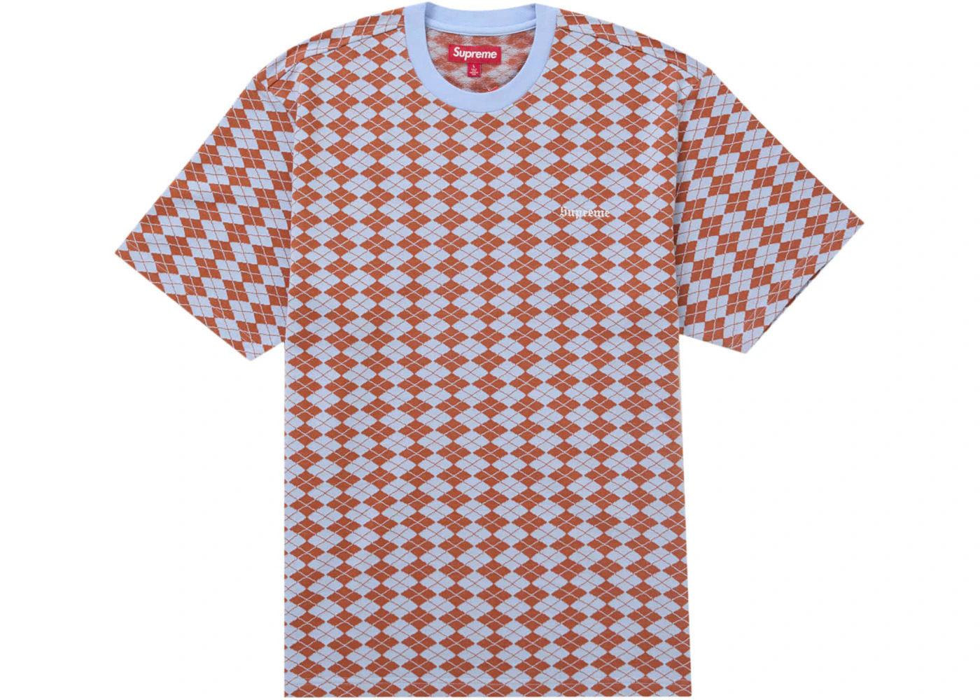 Supreme Diamond Jacquard S/S Top Blue - 1