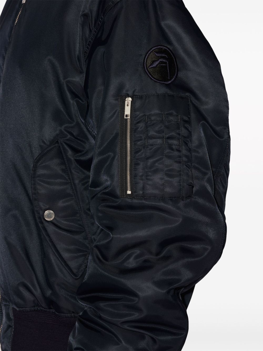 logo-appliquÃ© bomber jacket - 7