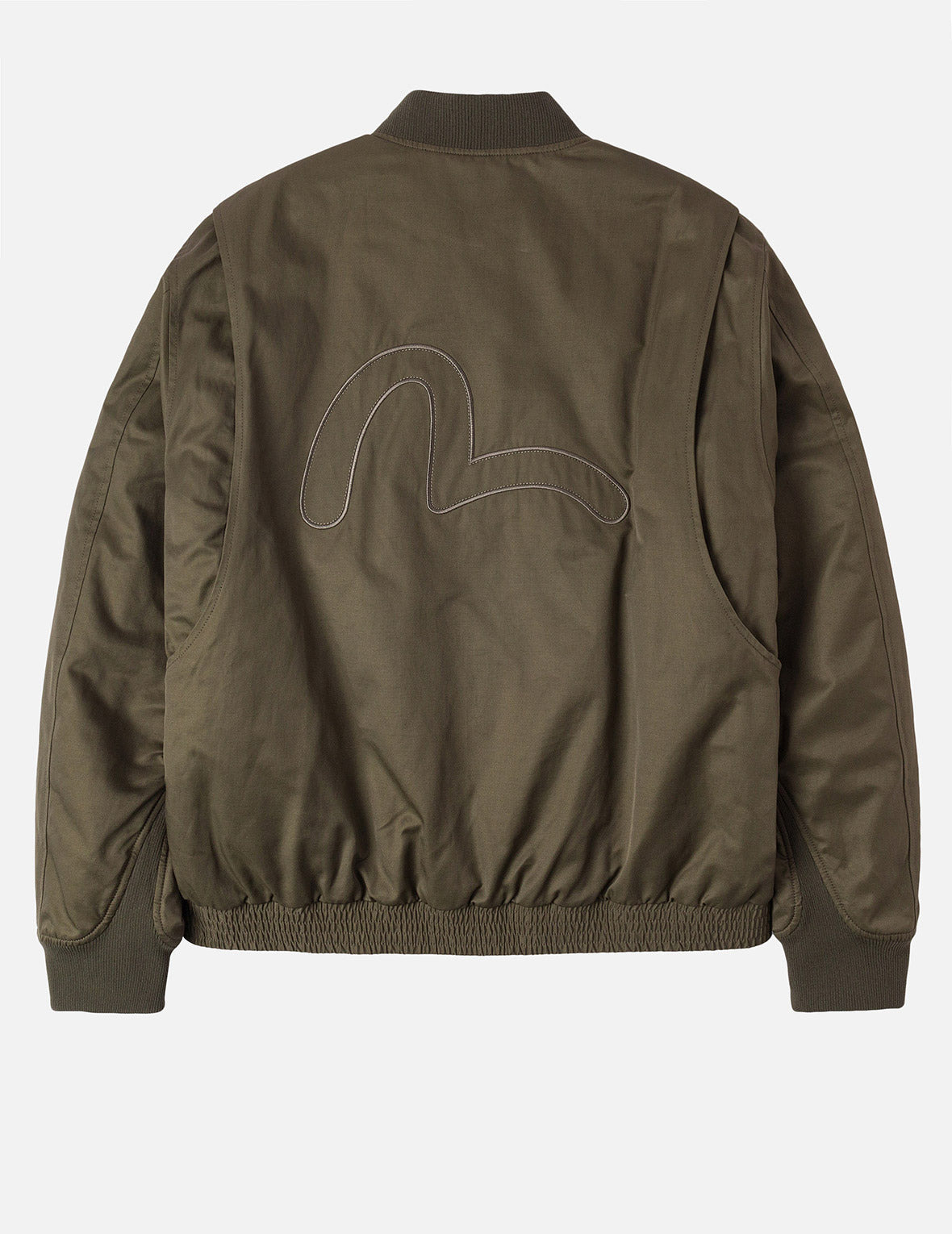 Multi Logo Badges Embroidery Regular Fit Padded Bomber Jacket - 7