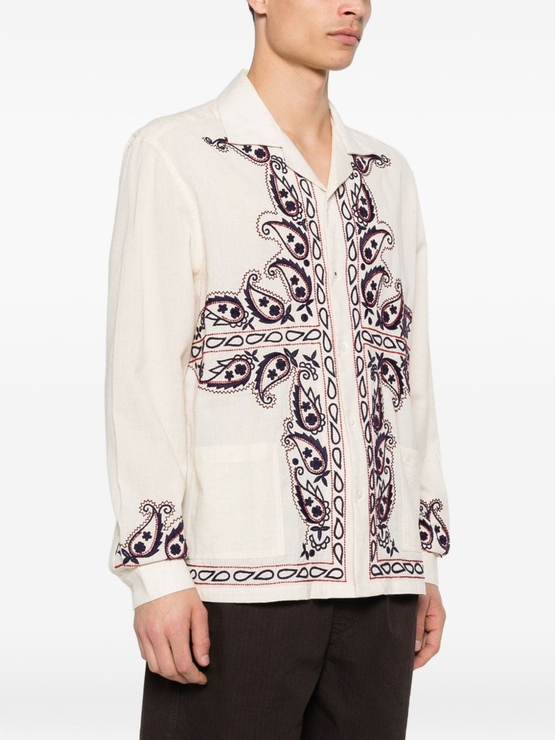 baziszt Memento paisley-embroidered shirt outlook