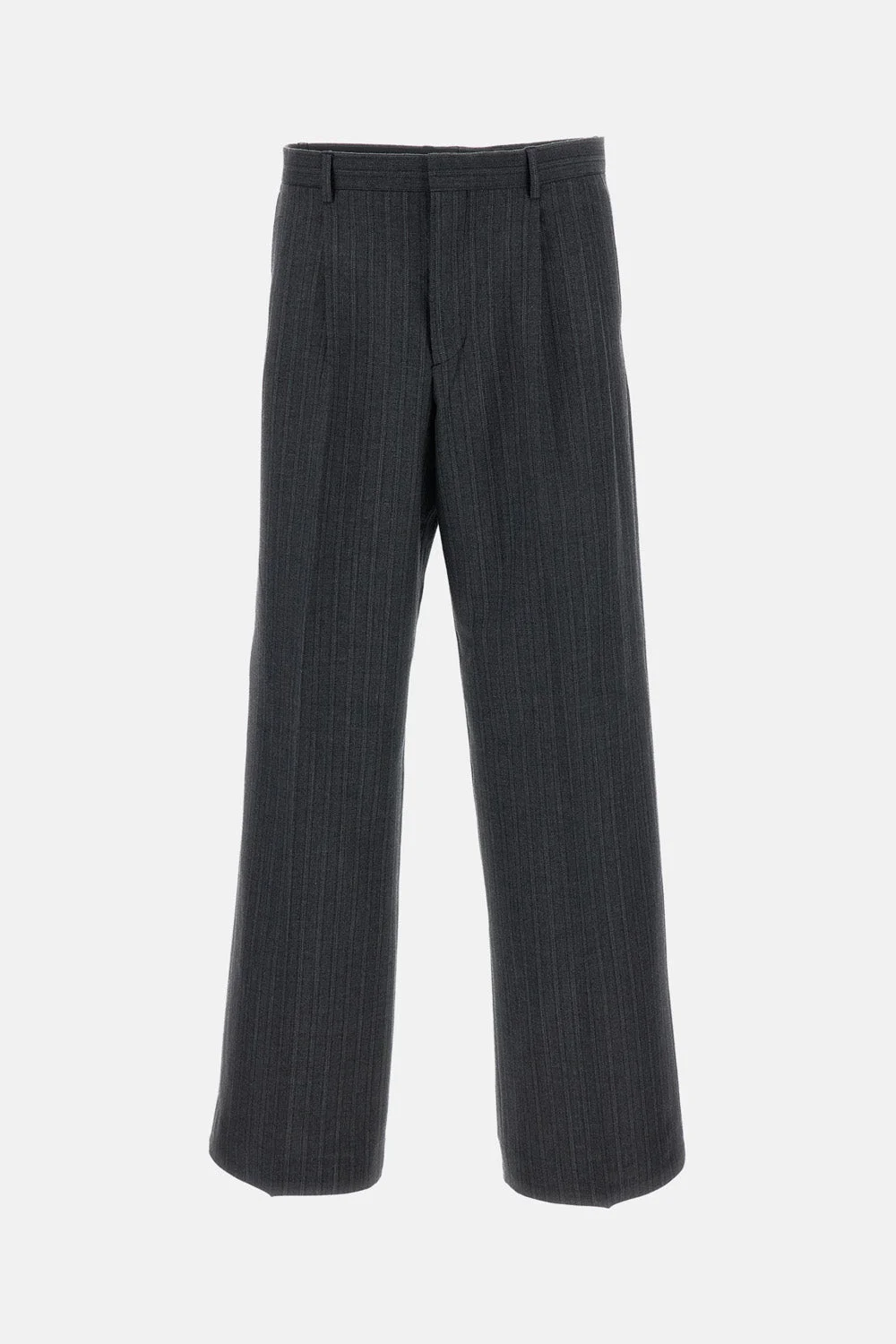 WIDE-LEG TROUSERS WITH PLEATS - 1