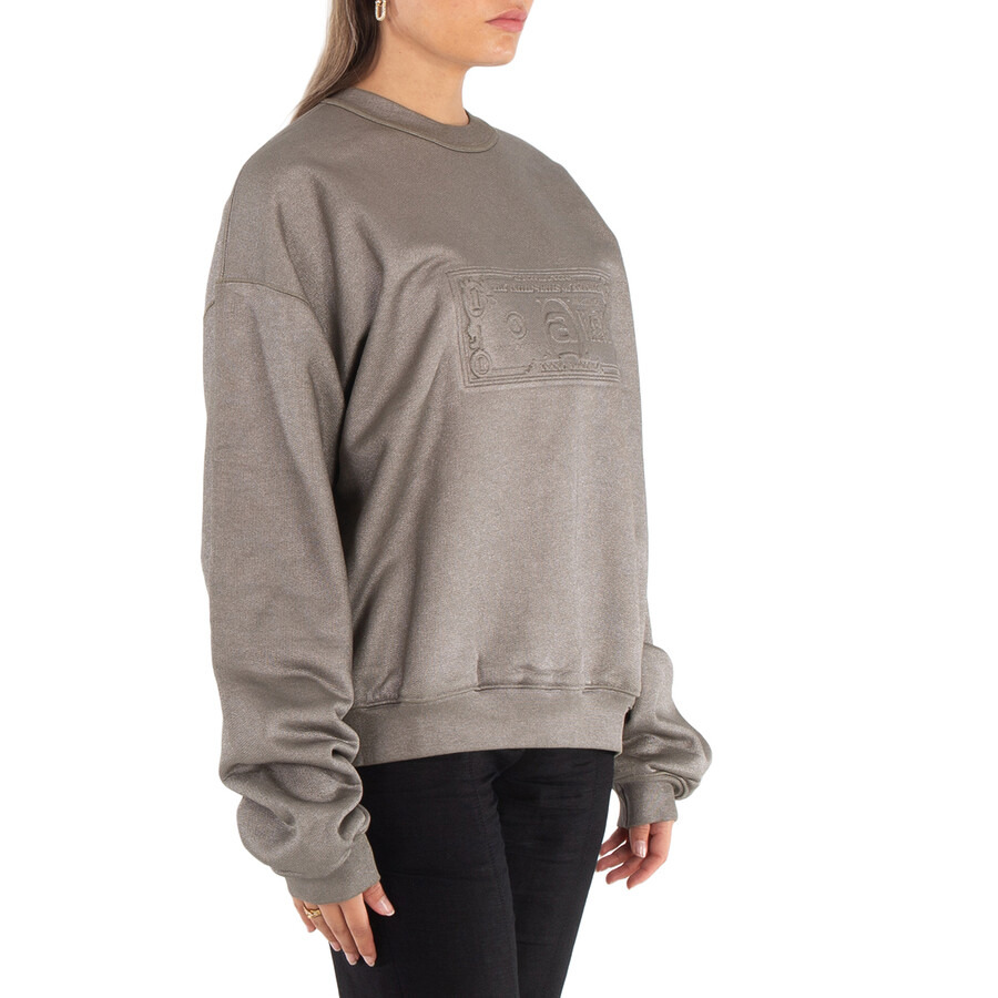 Alexander Wang Dollar Bill Embossed Crewneck Sweatshirt - 5