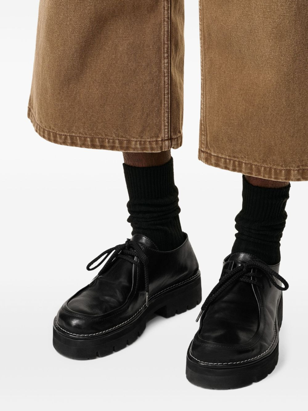 anatomical platform derby shoes - 4