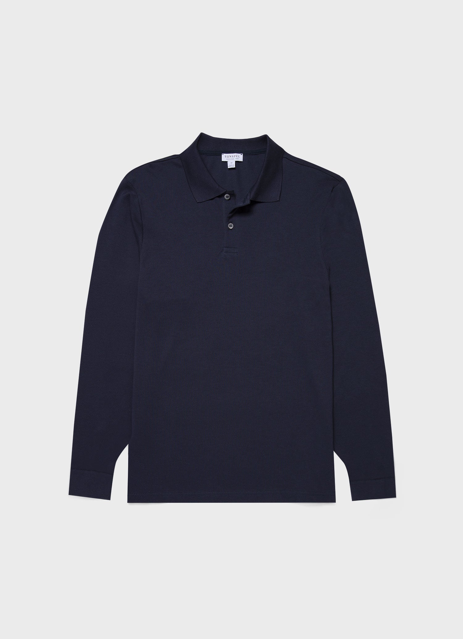 Long Sleeve Piqué Polo Shirt - 1