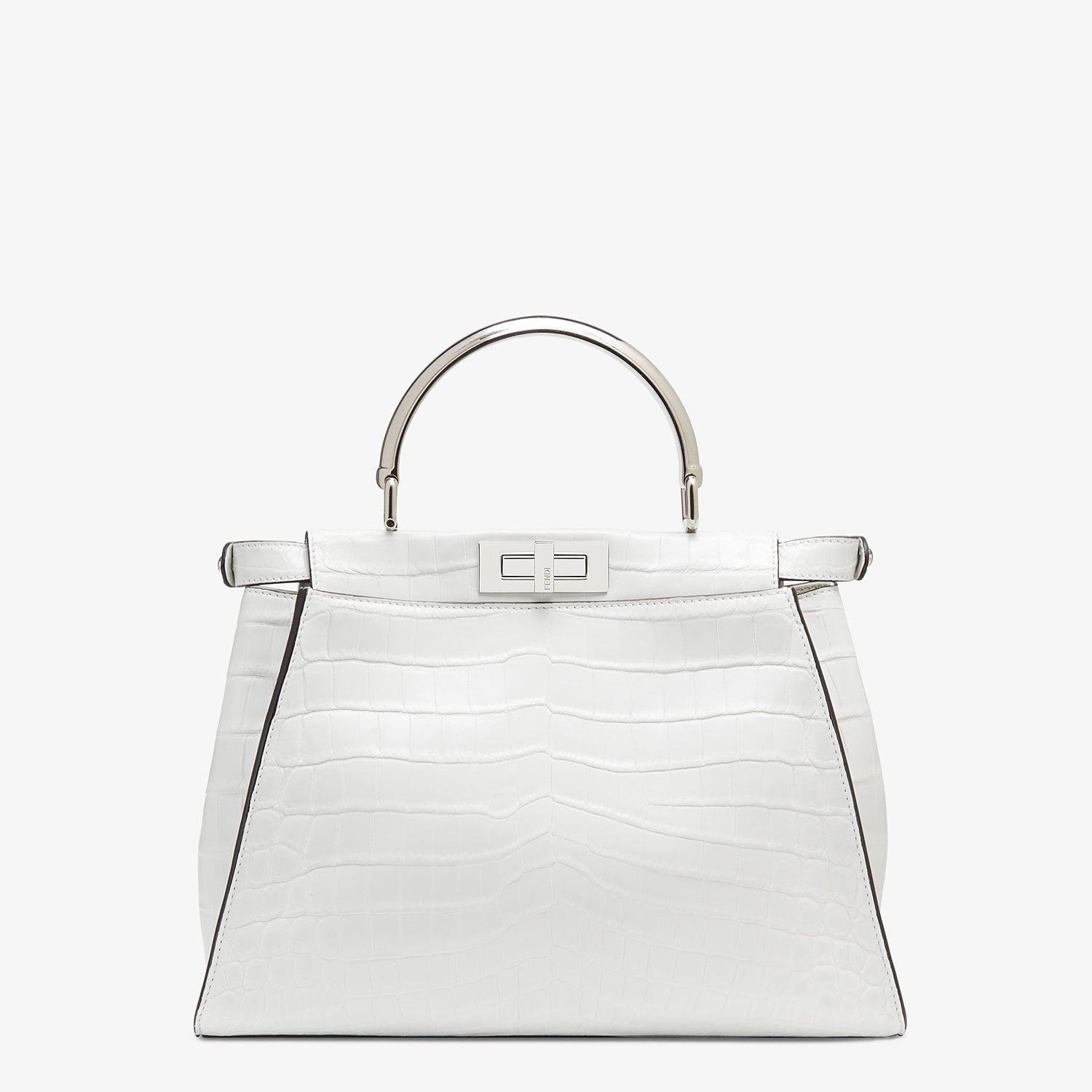 White crocodile leather bag - 3