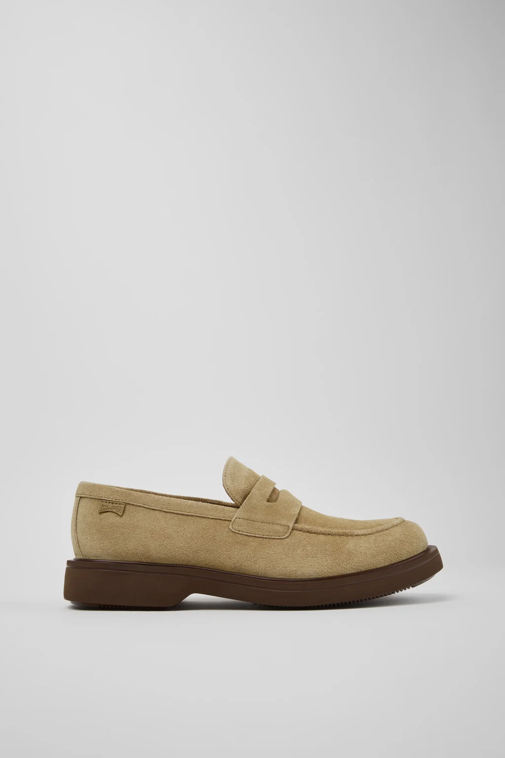 Brown Suede Leather Shoes for Men. - 1