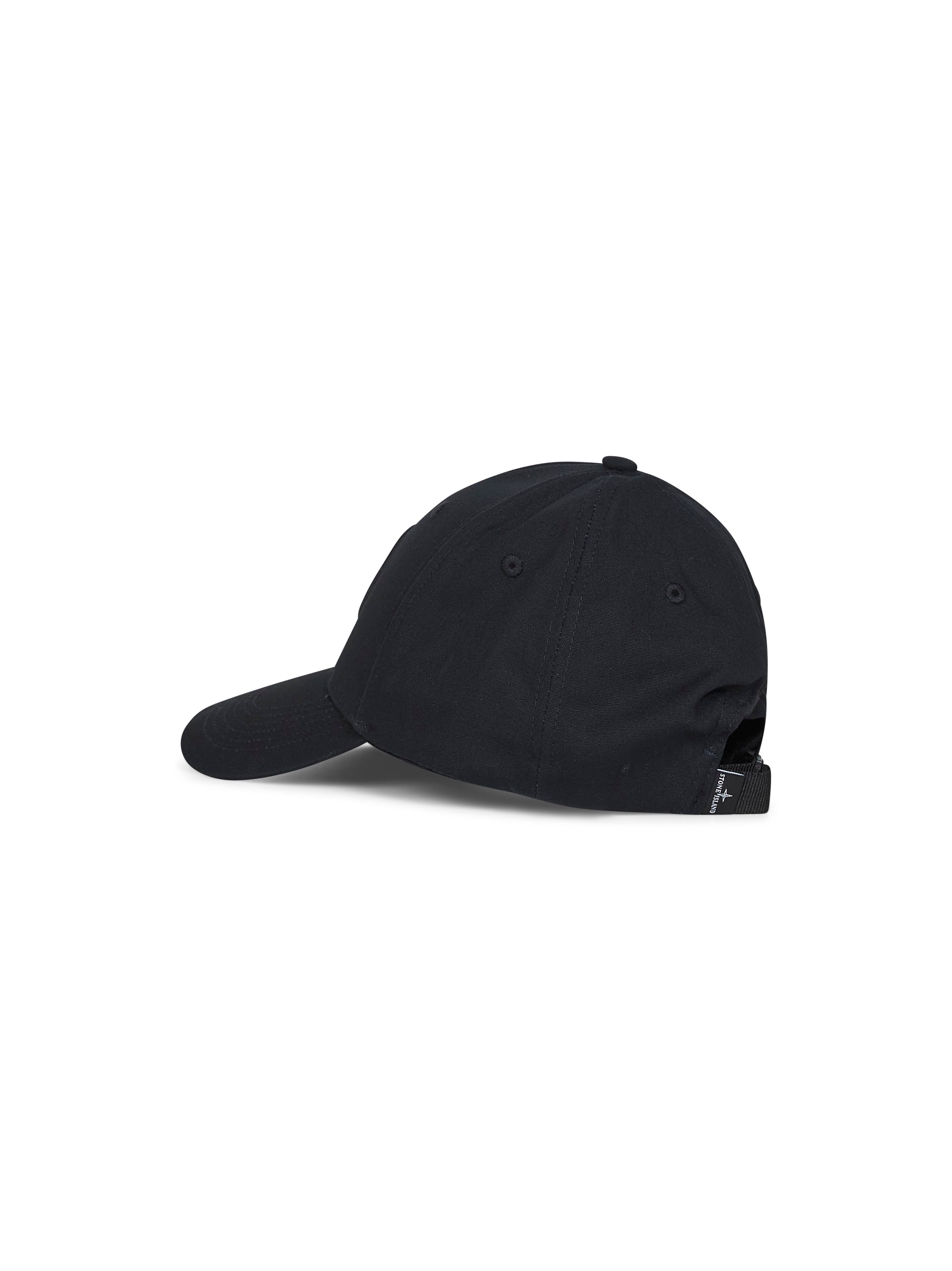 Black cotton rep logo baseball cap - 3