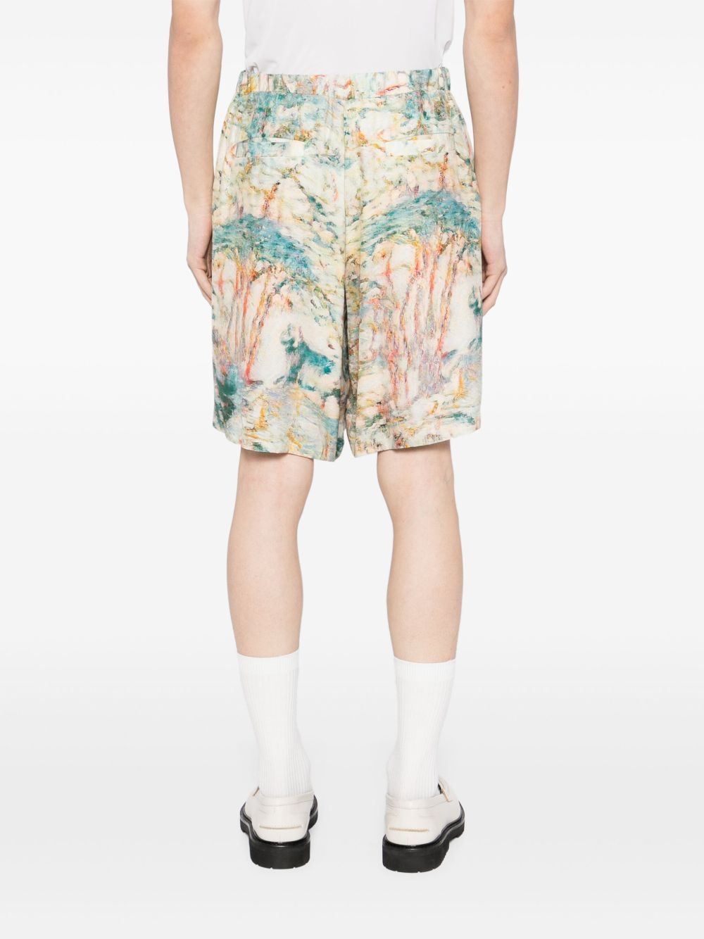 graphic-printed shorts - 4