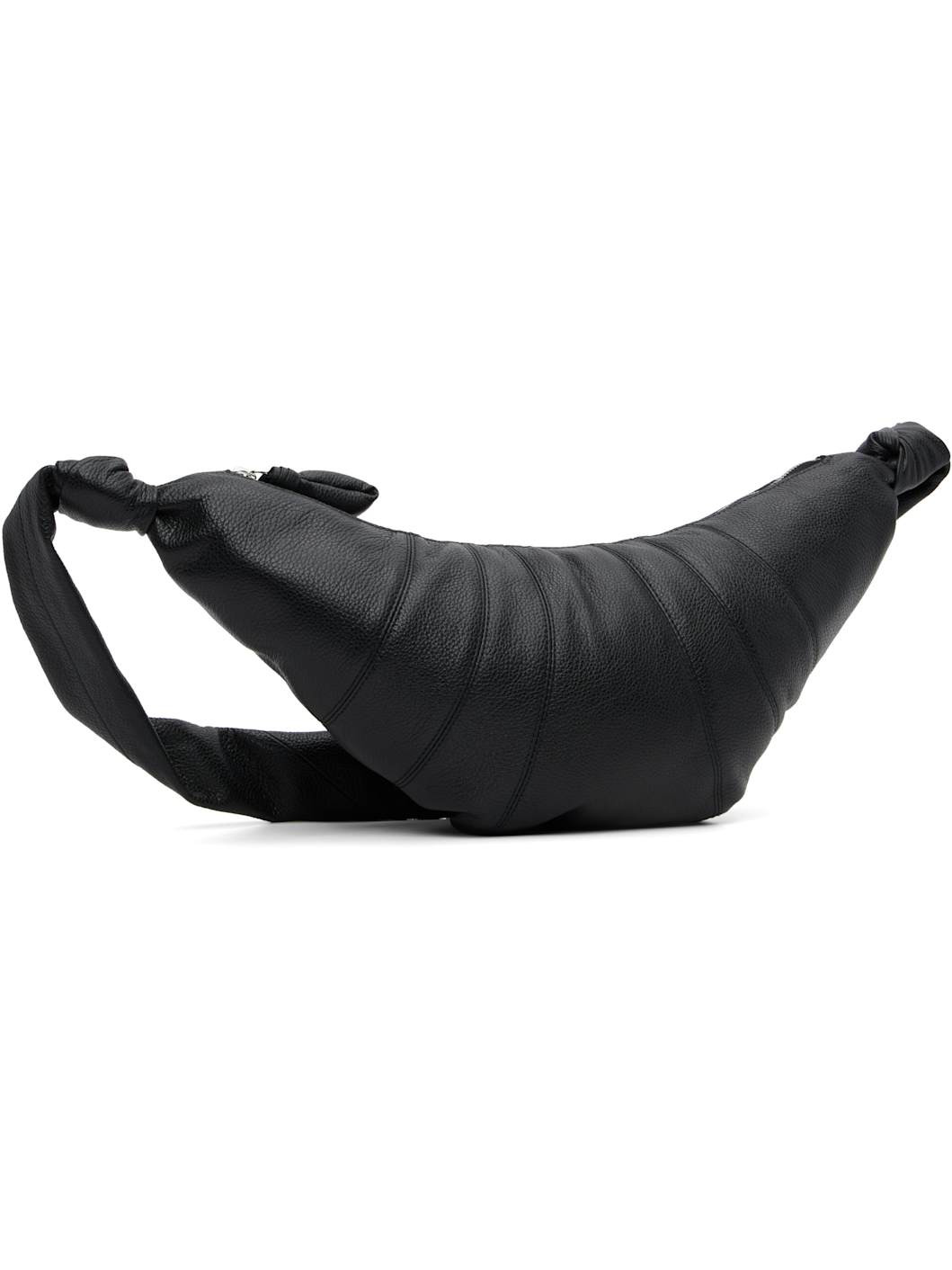Black Medium Croissant Bag - 2