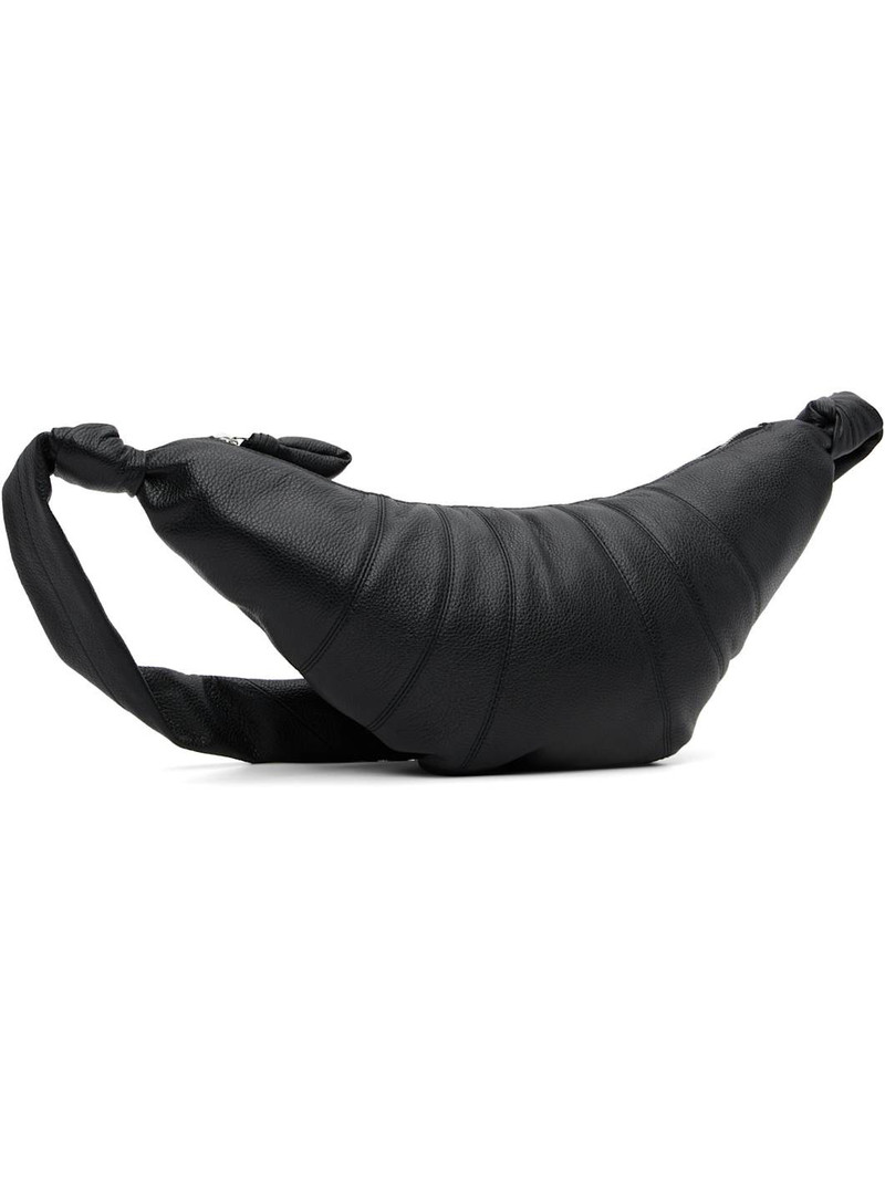 Lemaire Black Medium Croissant Bag outlook