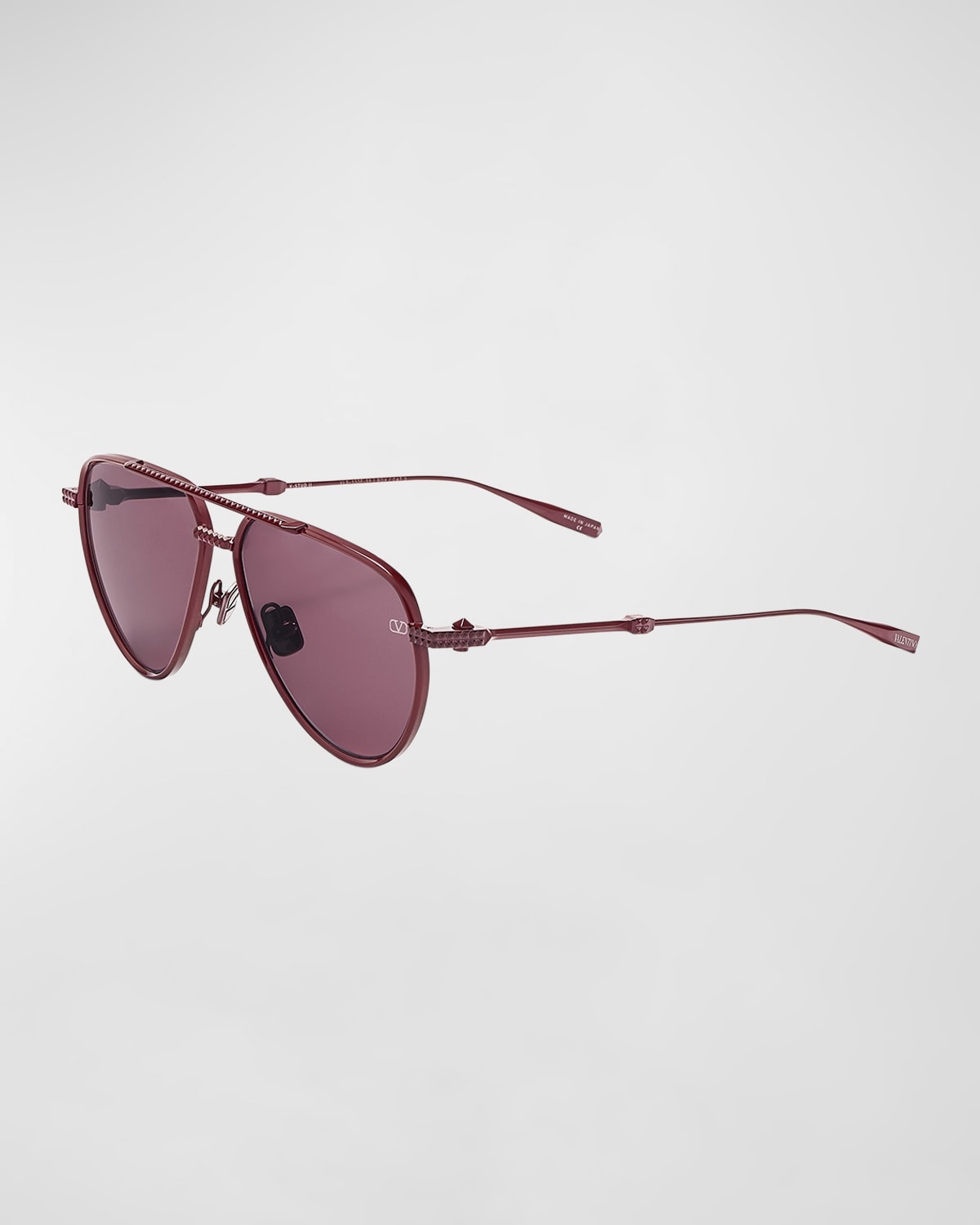V-Stud Titanium Aviator Sunglasses - 1