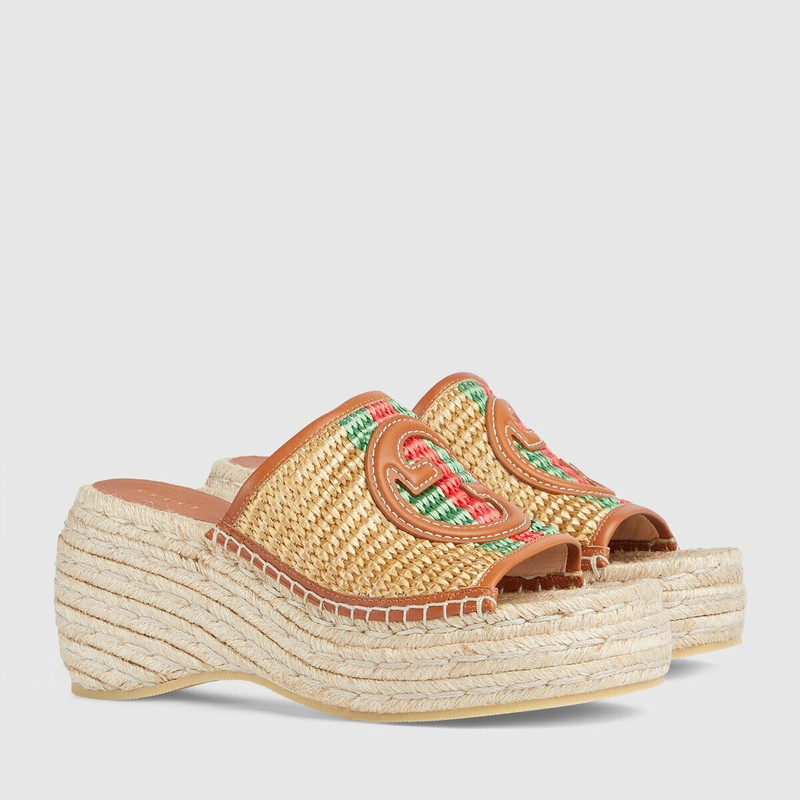 Women's Interlocking G espadrille 2