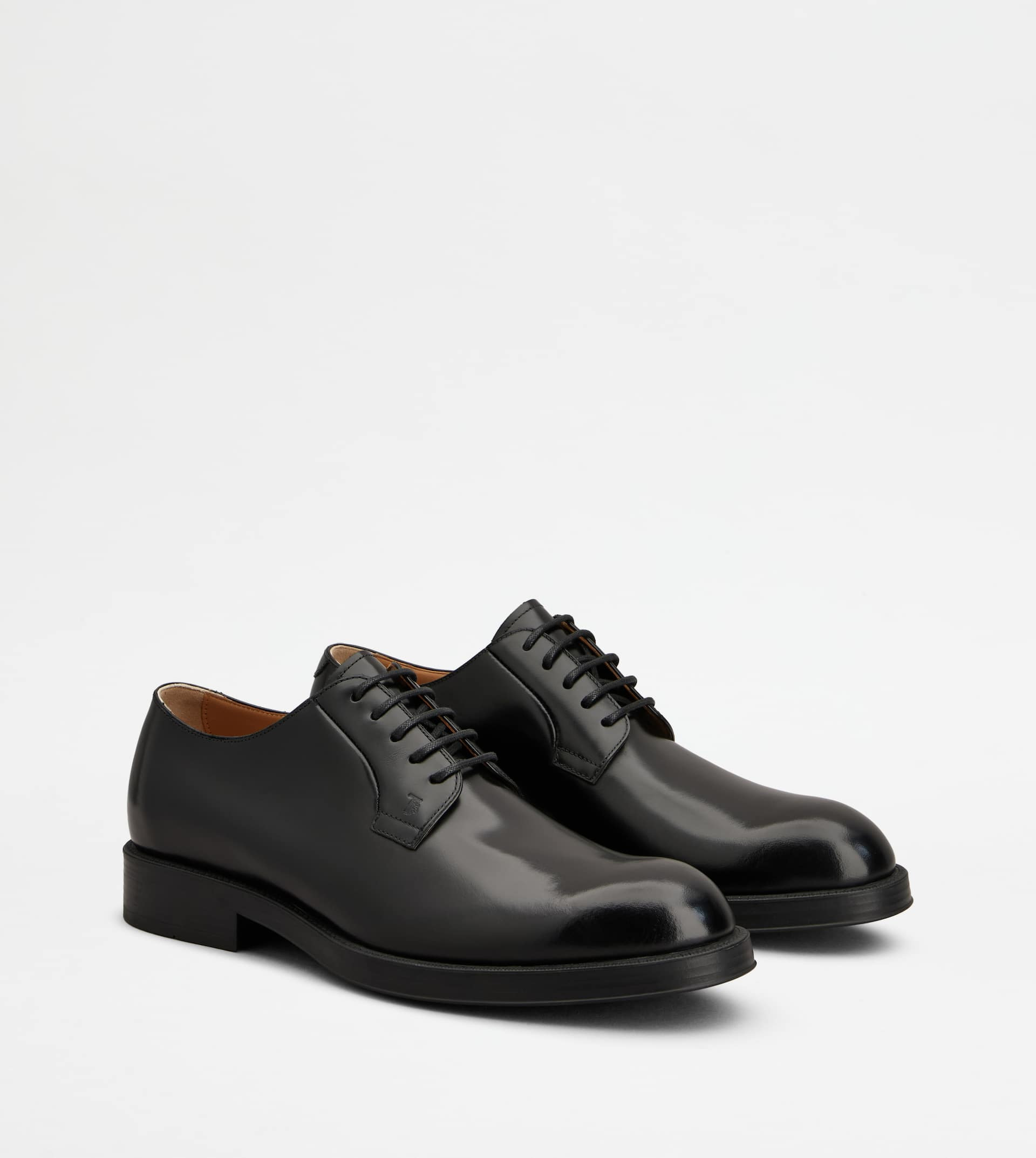 LACE-UPS IN LEATHER - BLACK - 2