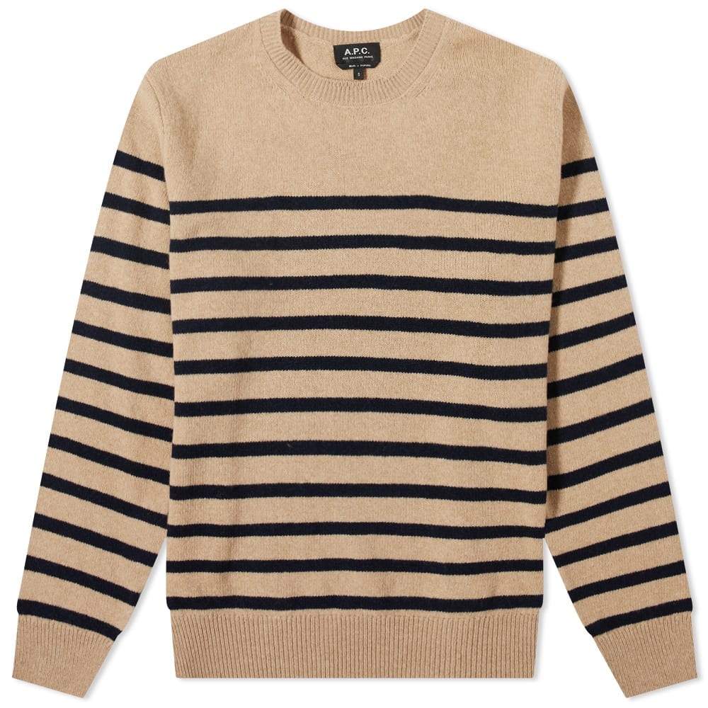 A.P.C. Travis Stripe Crew Knit - 1