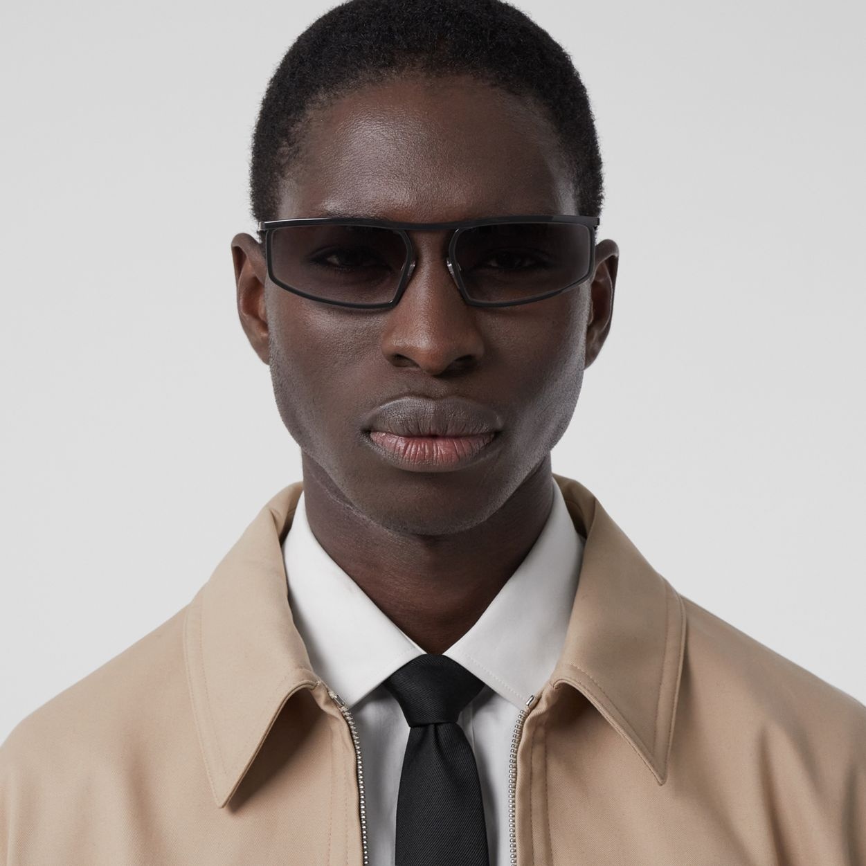 Logo Detail Rectangular Frame Sunglasses - 4