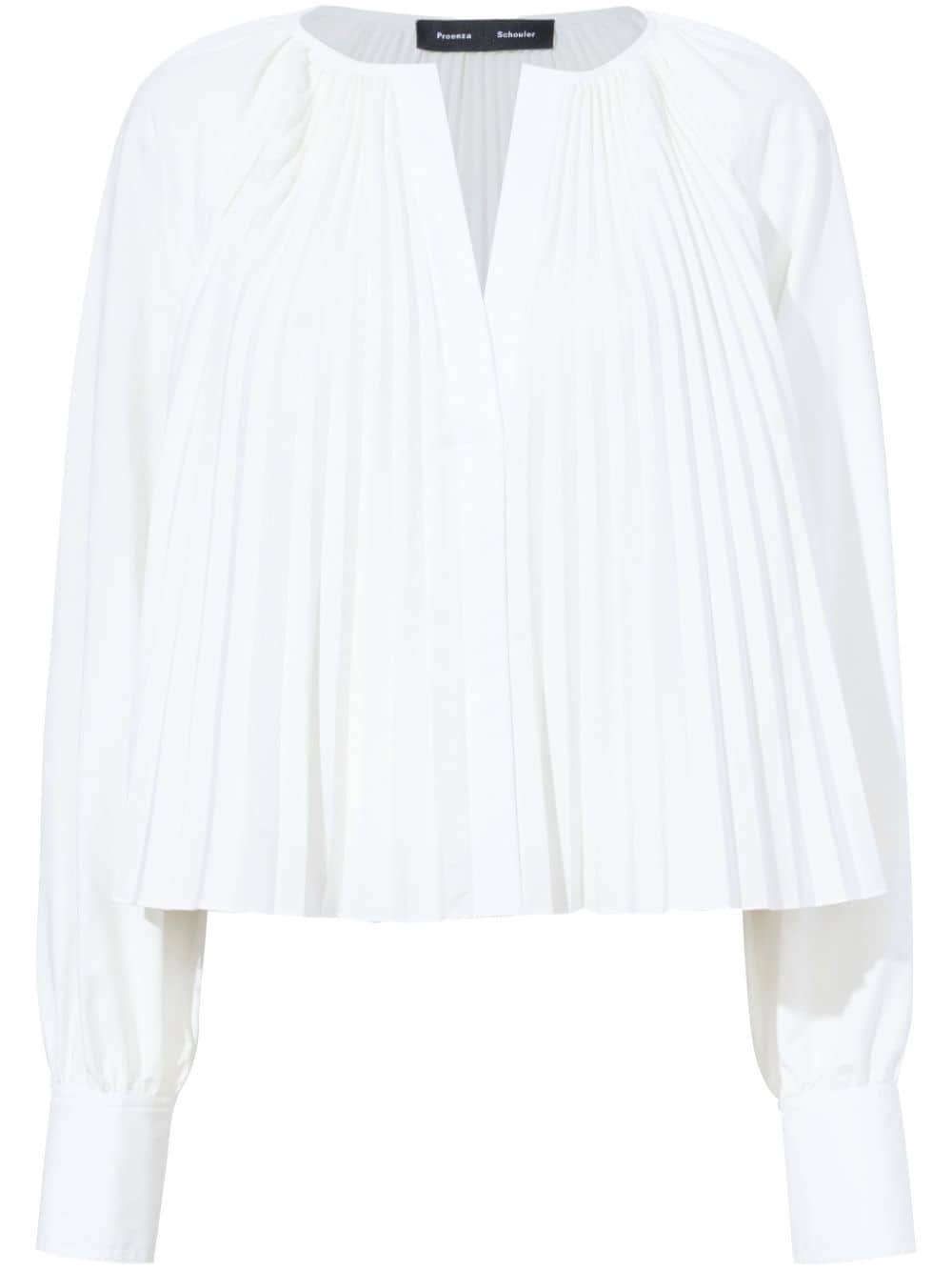 Monica pleat-detailing blouse - 1