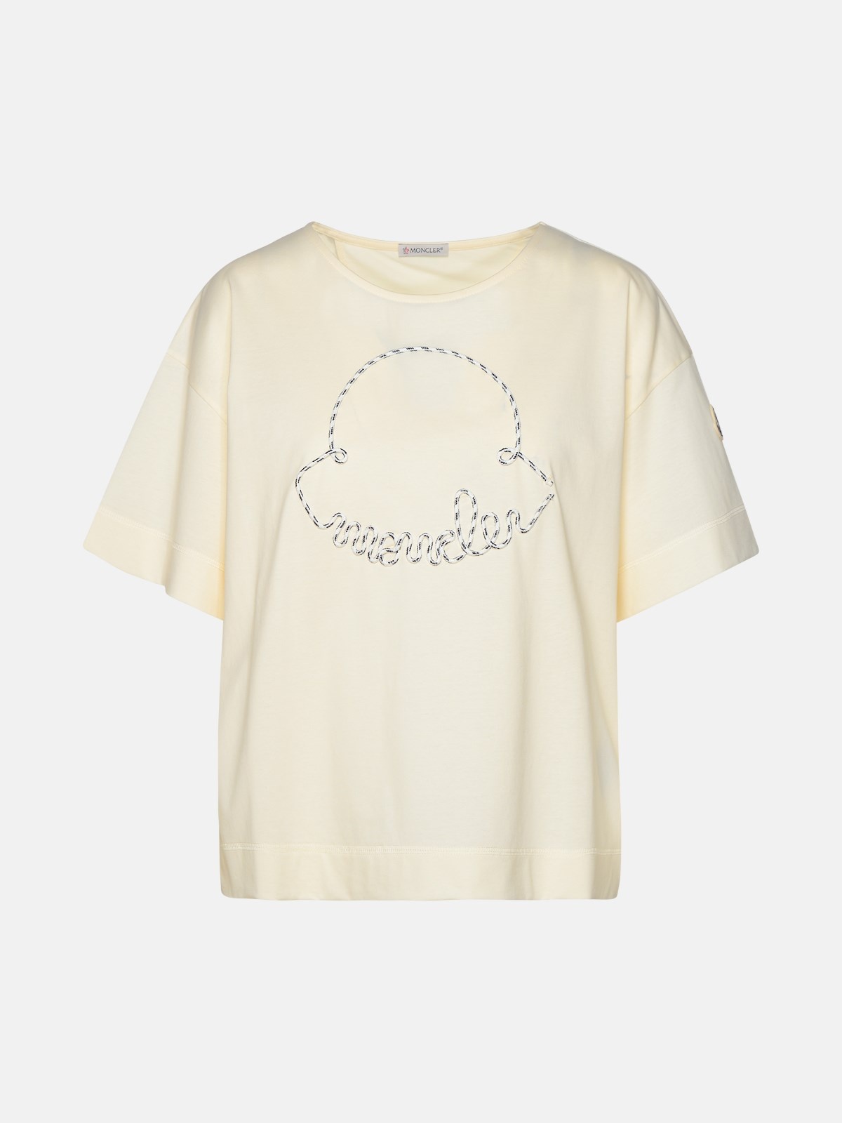 IVORY COTTON T-SHIRT - 1