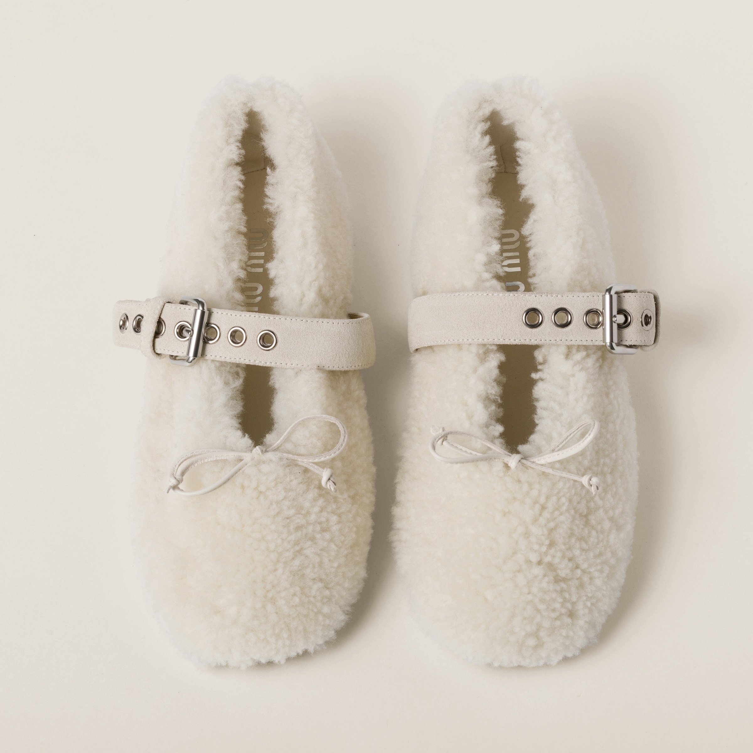 Miu Miu Shearling ballerinas | REVERSIBLE