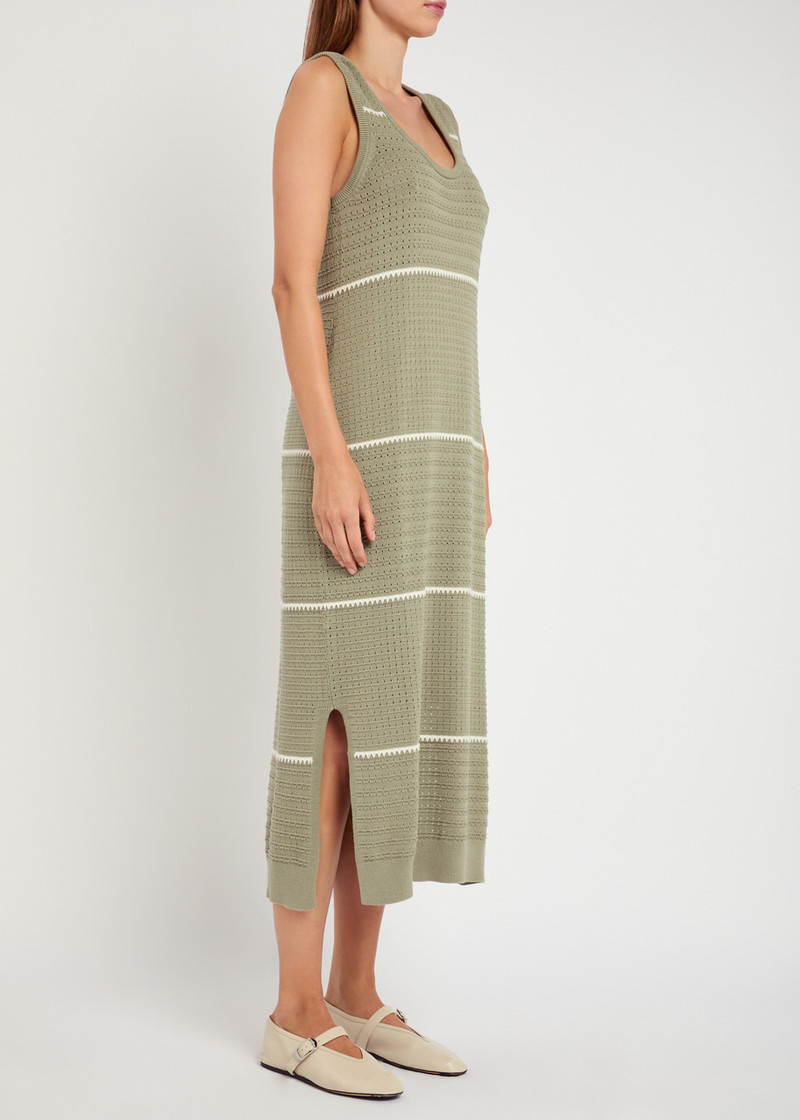 VARLEY Varley Scott Scoop Neck Knit Midi Dress outlook