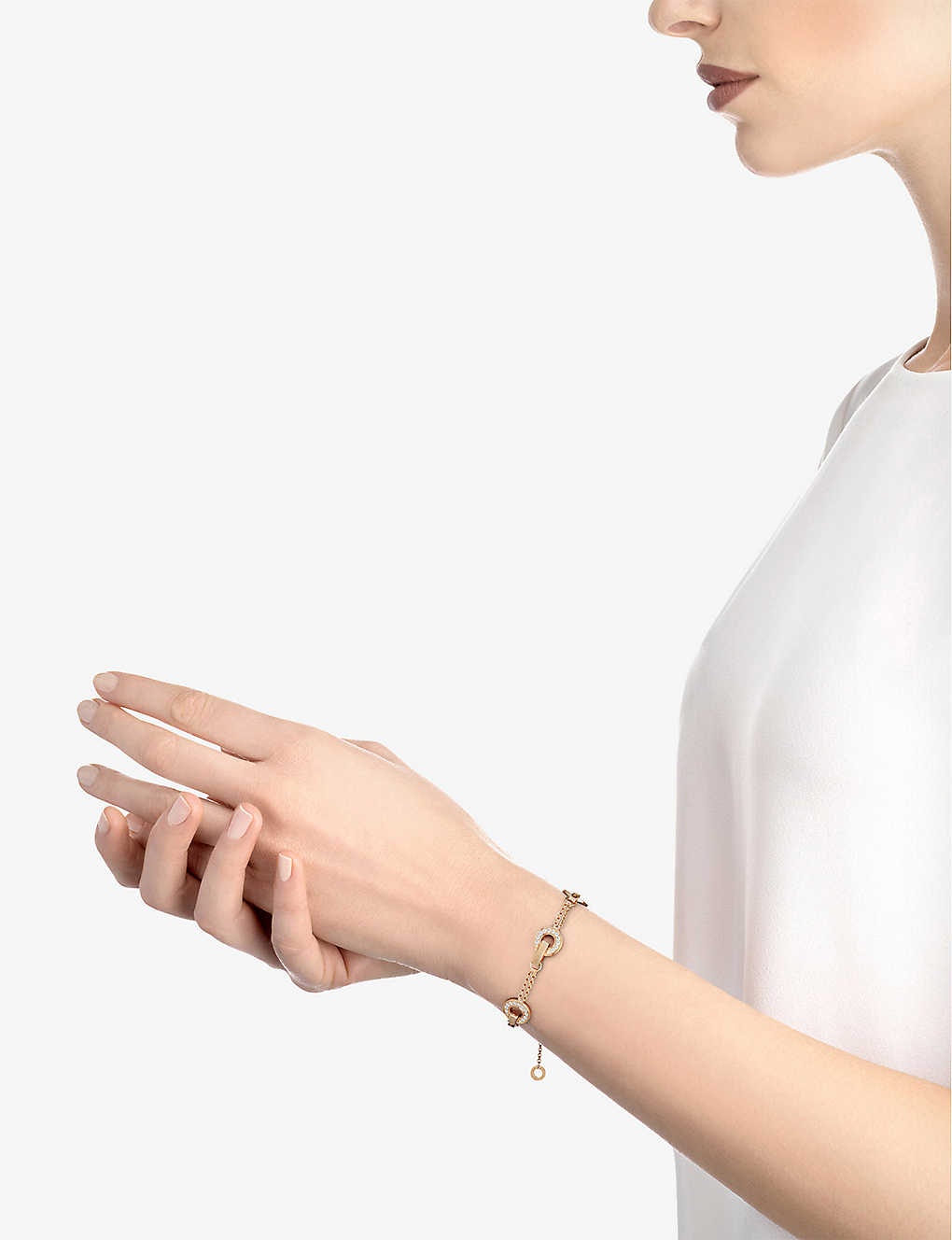 BVLGARI BVLGARI 18ct yellow-gold and mother of pearl bracelet - 3