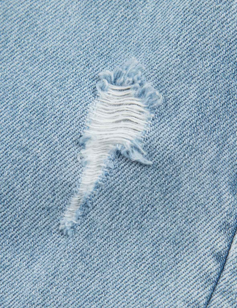 CRYSTAL EMBELLISHED AND SEAGULL HOLLOW-OUT FASHION FIT DENIM JEANS 13