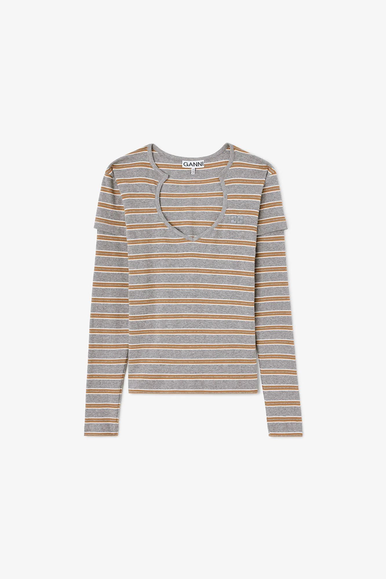 LONG-SLEEVE TOP IN STRIPE - 1
