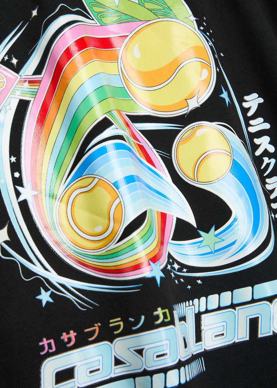 Casablanca Manga Tennis Ball Printed Cotton T-shirt - 5