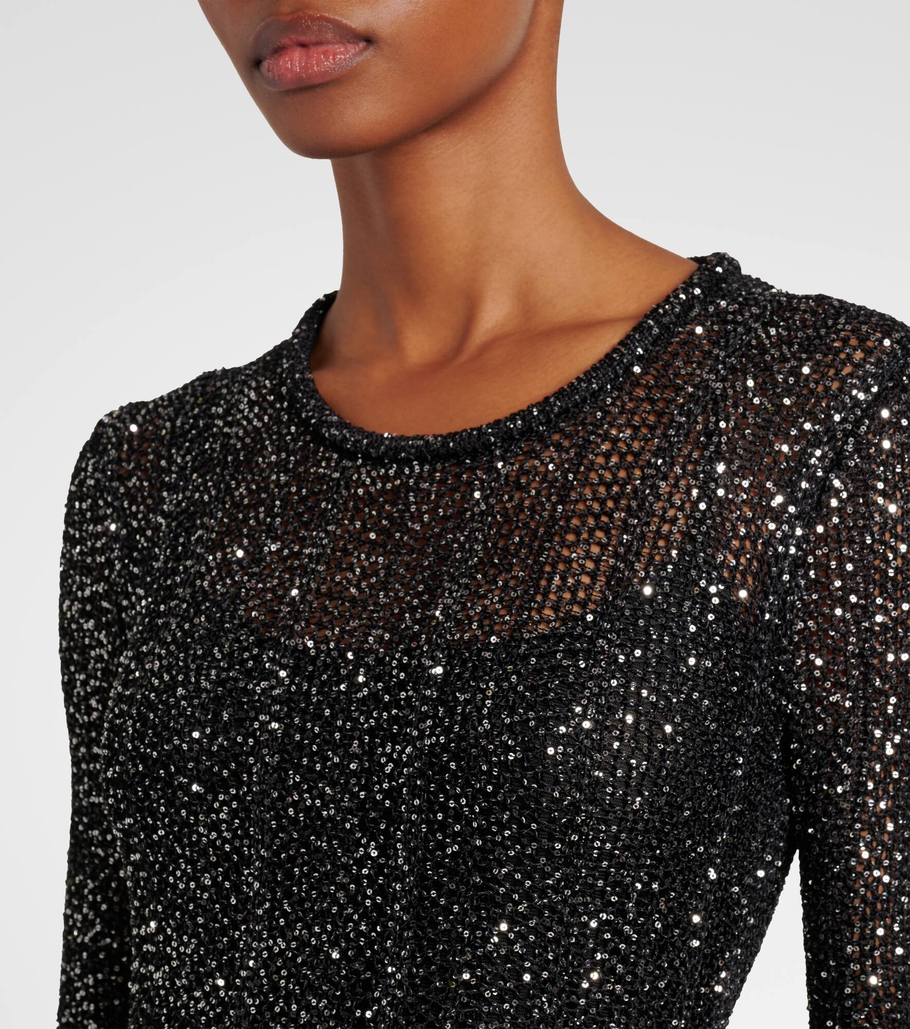 Sequined midi dress - 4