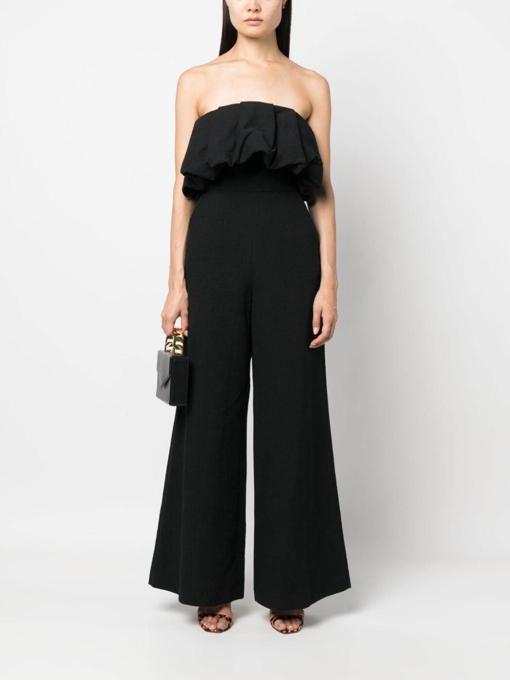 puffball-design strapless jumpsuit - 2