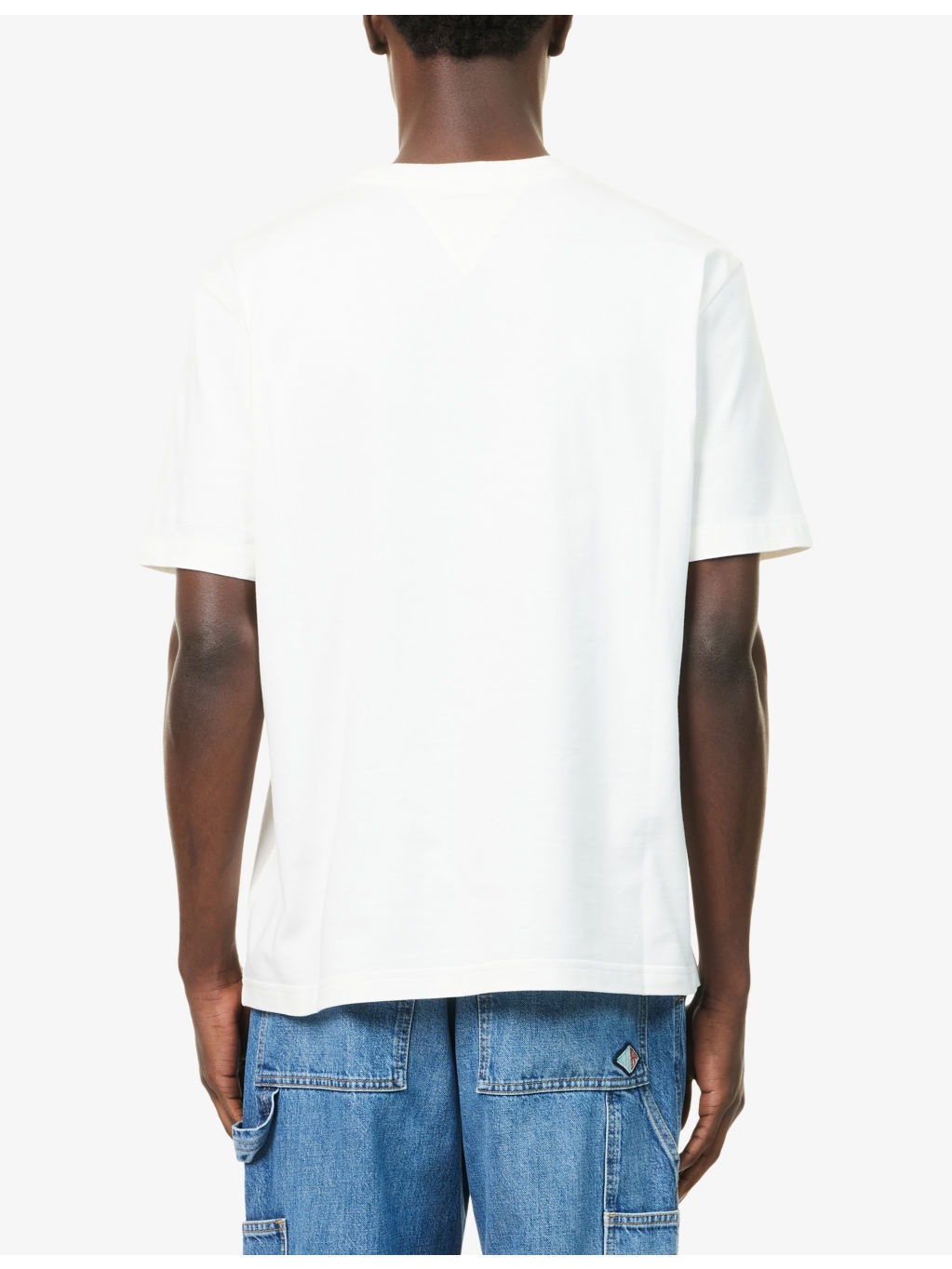 Graphic-Embroidered Crewneck Pima-Cotton T-Shirt - 4