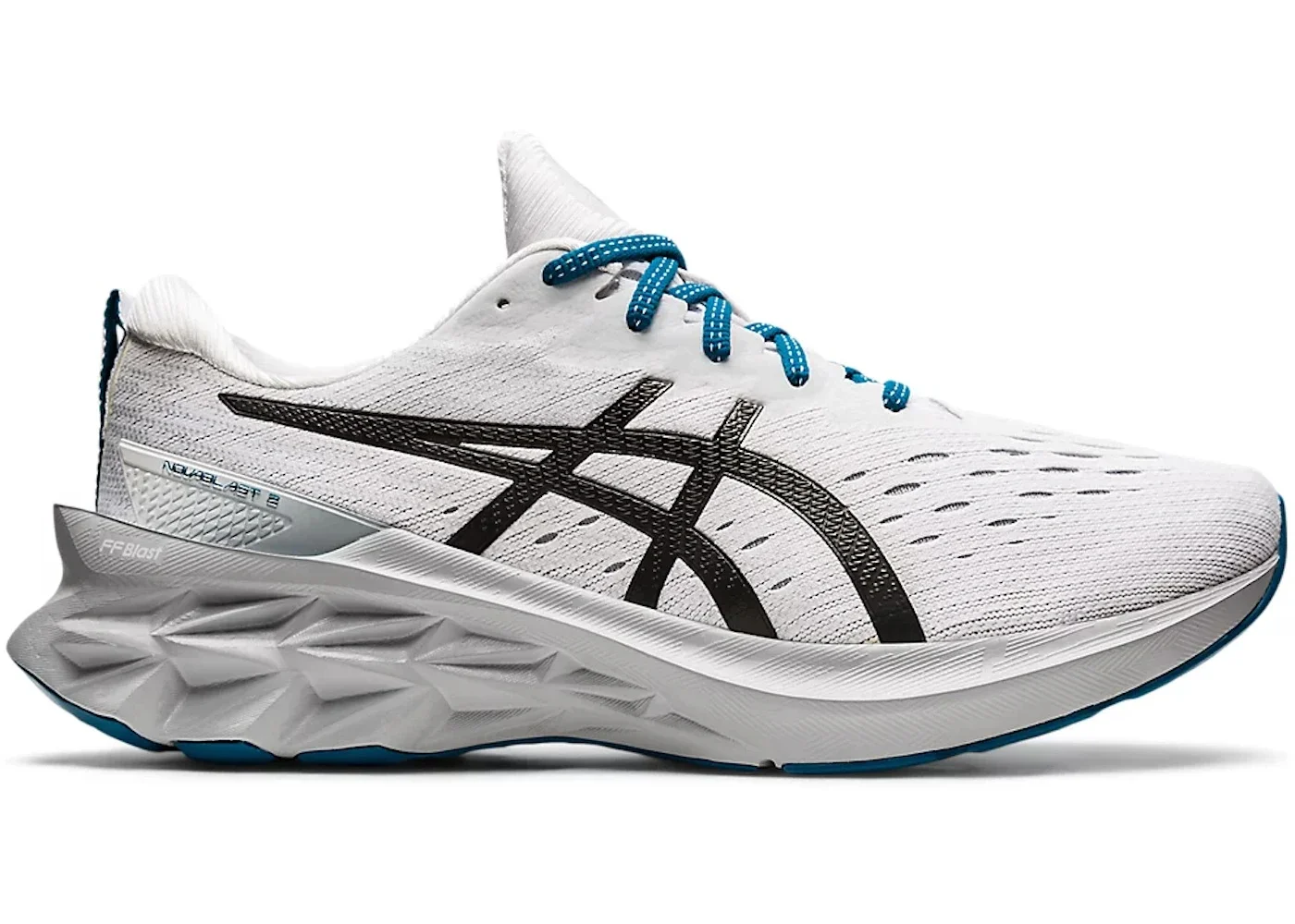 ASICS Novablast 2 White Black Blue - 1