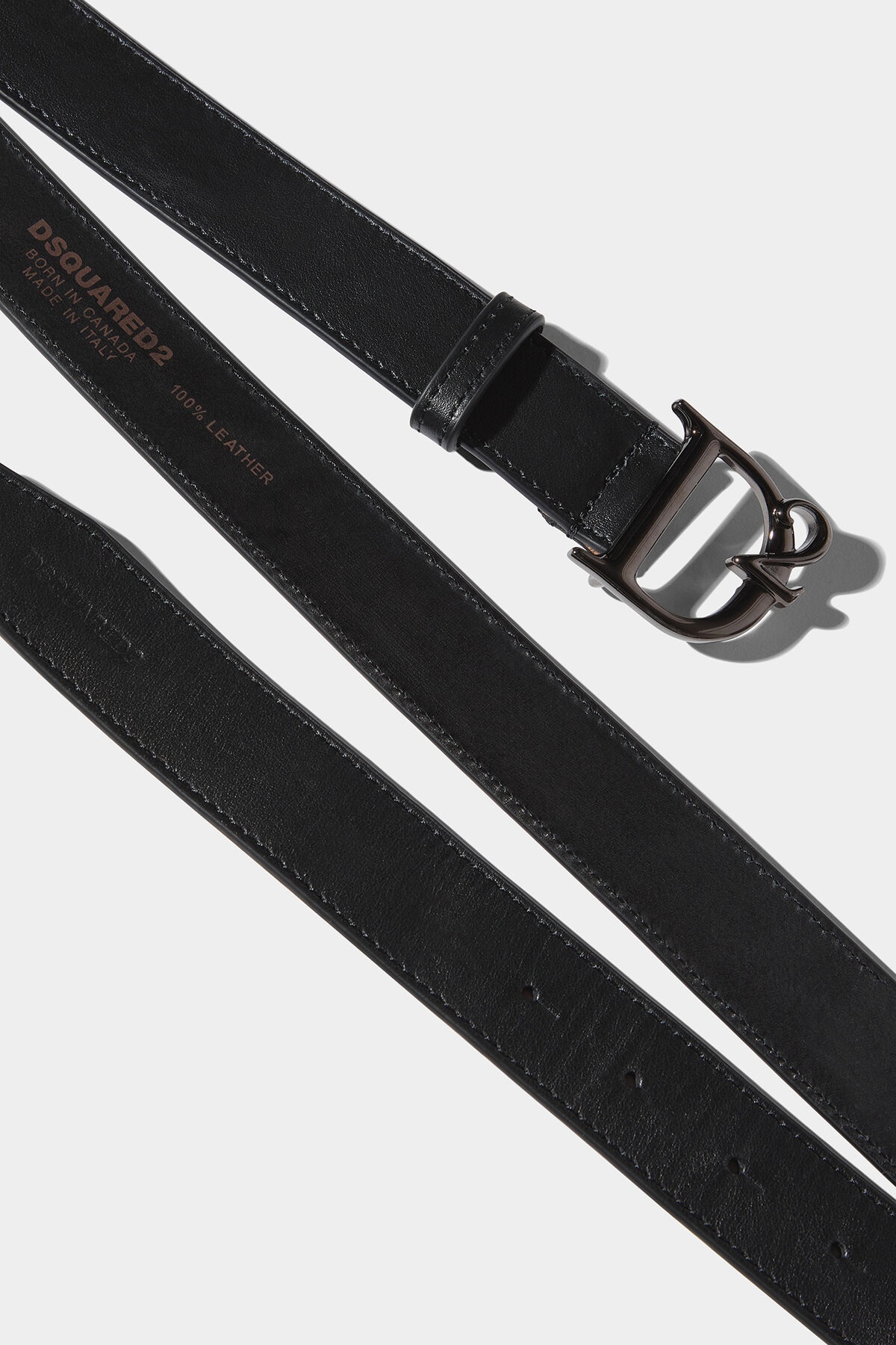 DSQUARED2 D2 STATEMENT PLAQUE BELT | REVERSIBLE