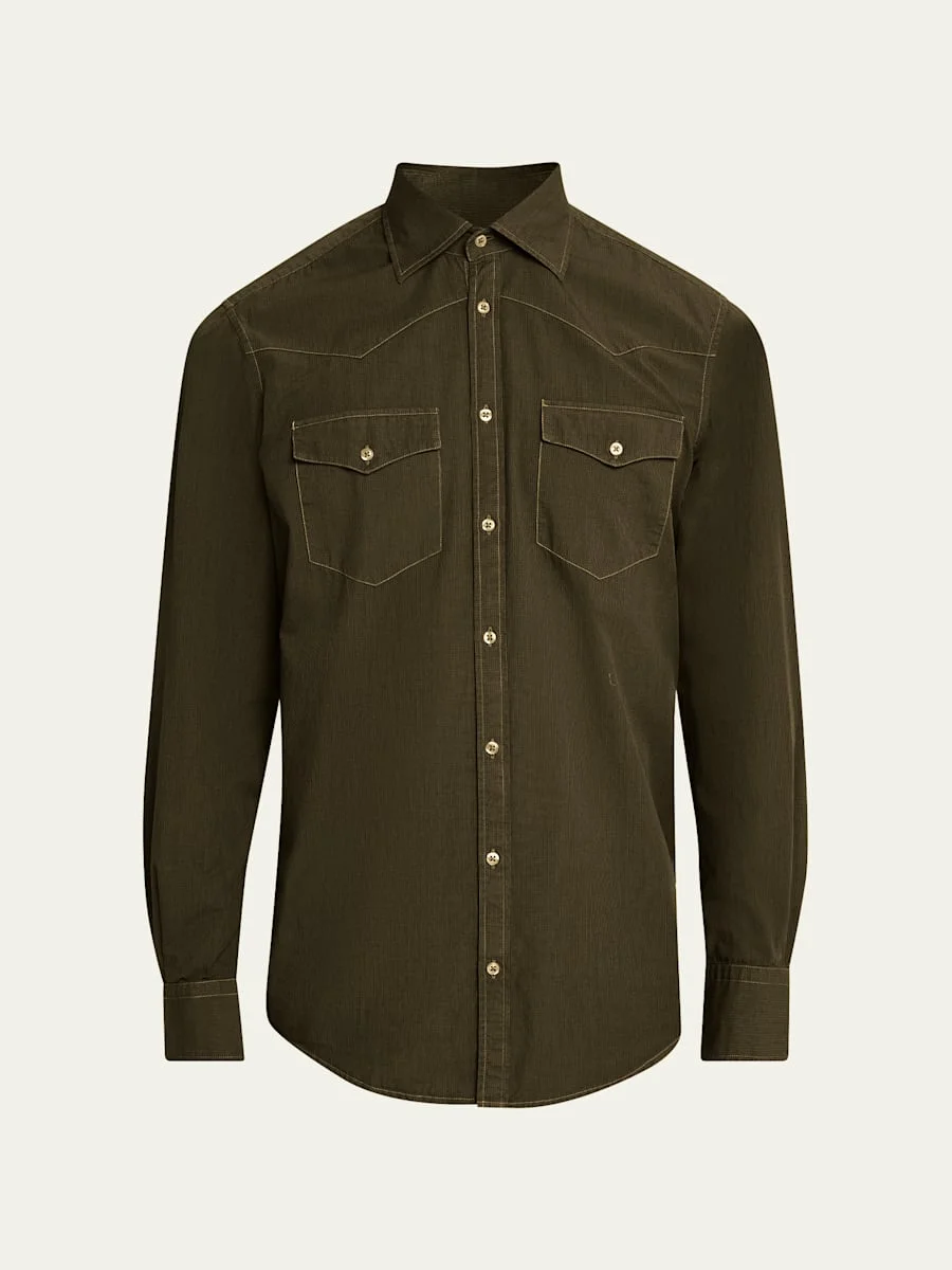 Men's Arizo Cotton Western Shirt - 1