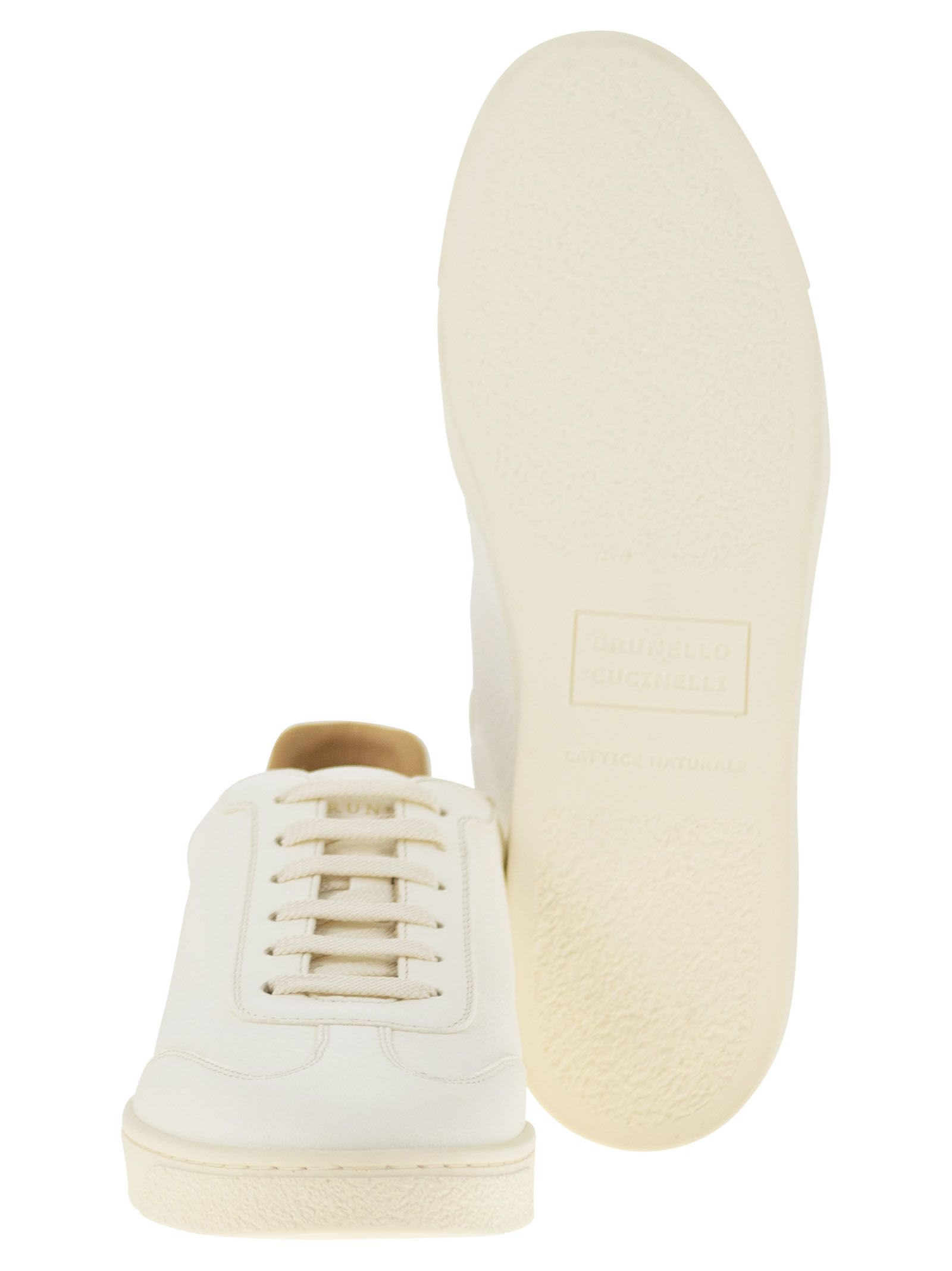 Brunello Cucinelli Men Deerskin Trainers With Latex Sole - 5