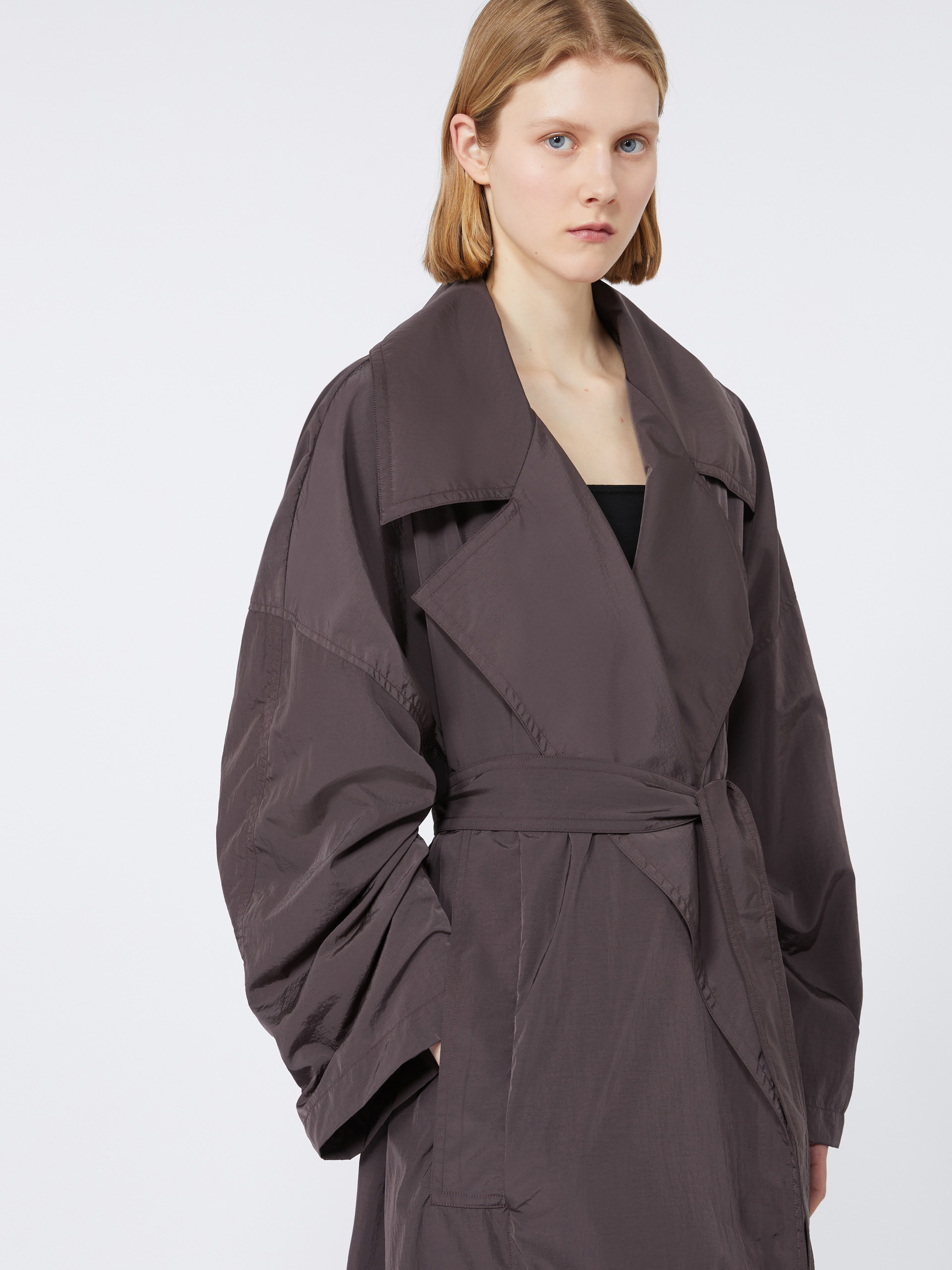 BARBRA1234 Oversized taffeta trench coat - RUNWAY - 5