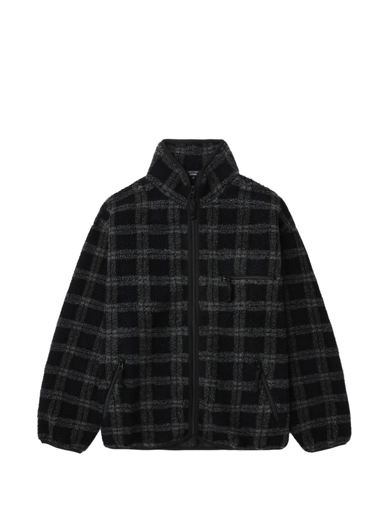 zip-up checked overshirt 1