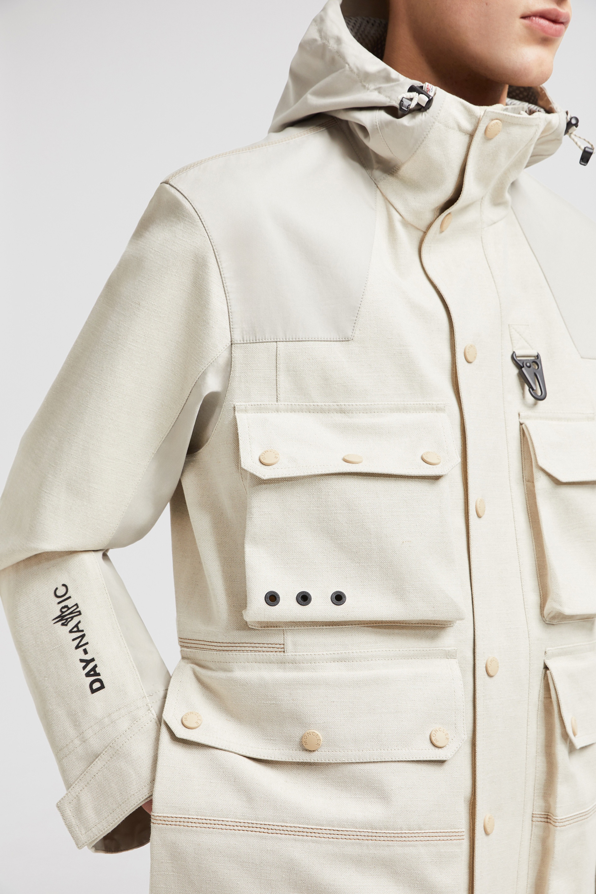 Spur Hooded Linen & Cotton Field Jacket - 6