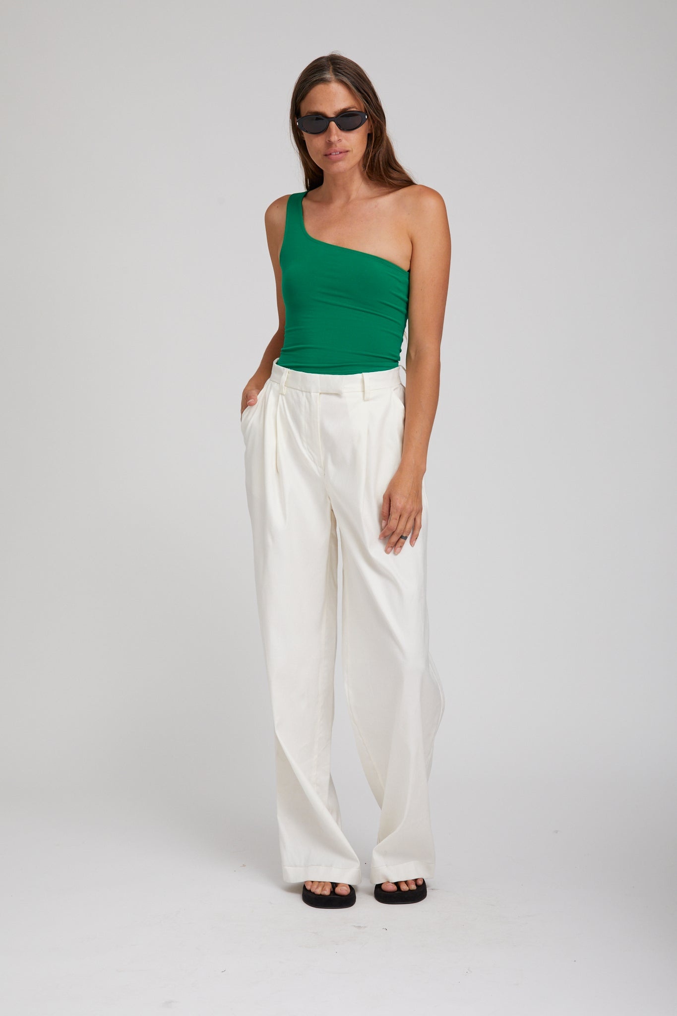 EVERGREEN CITY ONE SHOULDER TOP - 2