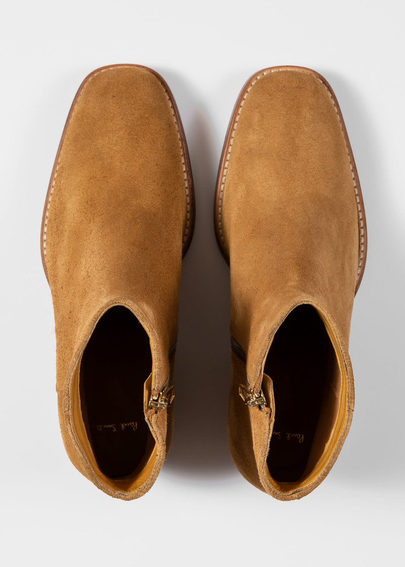 Suede 'Austin' Boots With 'Swirl' Stitch 5