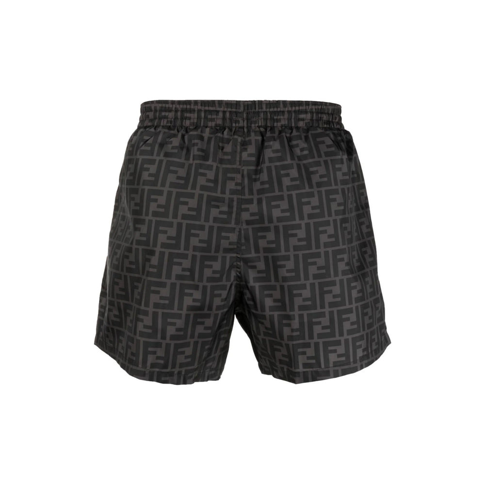 Fendi Black Beachwear - Swim Shorts Men - 3