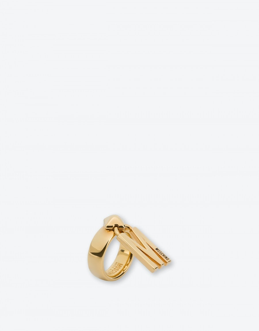 RING WITH M CHARM - 3